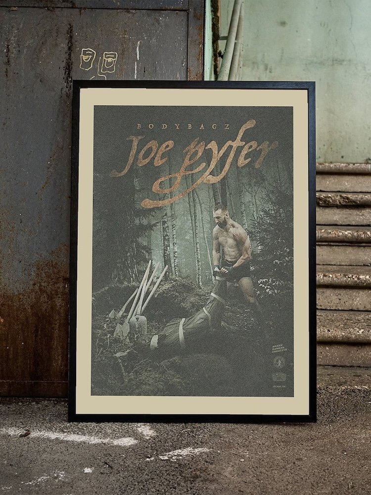 Joe Pyfer UFC merch american fighter Middleweight champion poster mma mixed martial art muay thai kickboxing combat sport bdcmma brain damage creative