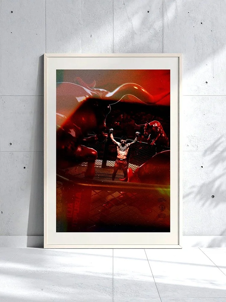 Ilia Topuria El Matador UFC tshirt hoodie merch mma Georgia Spain boxing striking poster mixed martial art collectible workout apparel knockout bdcmma brain damage creative trading cards lightweight