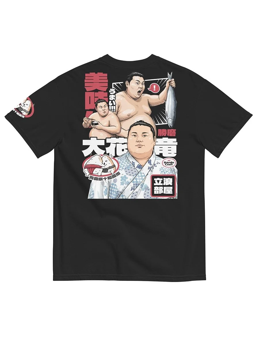 okaryu kazuma tatsunami stable t shirt 大花竜 勝磨 立浪部屋 sumo wrestler rikishi shirt grand sumo apparel japanese sumo fan tee 大相撲 力士 tシャツ 相撲 ファン グッズ 日本 相撲 トーナメント スポーツ シャツ bardo craft 6.jpg