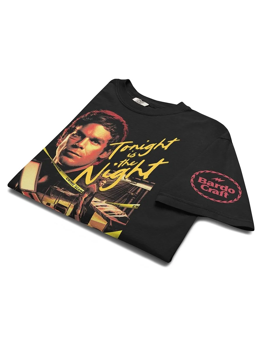 dexter series t shirt dexter morgan miami metro blood spatter analyst serial killer showtime tv show dark thriller graphic tee fan merch streetwear high quality print collectible apparel bardo craft