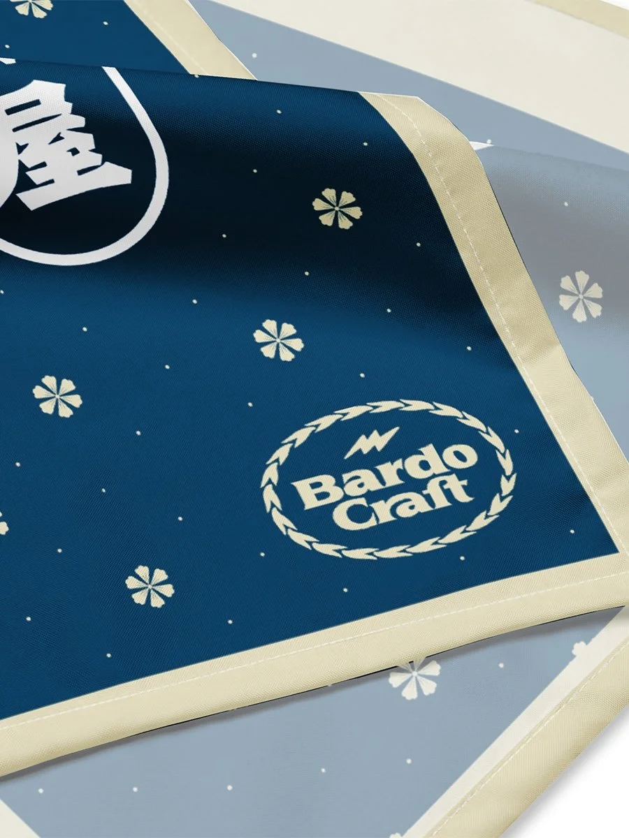 Tatsunami Stable sumo bandana Tatsunami beya Japanese sumo beya grand sumo accessory sumo stable merch bardo craft bdcmma