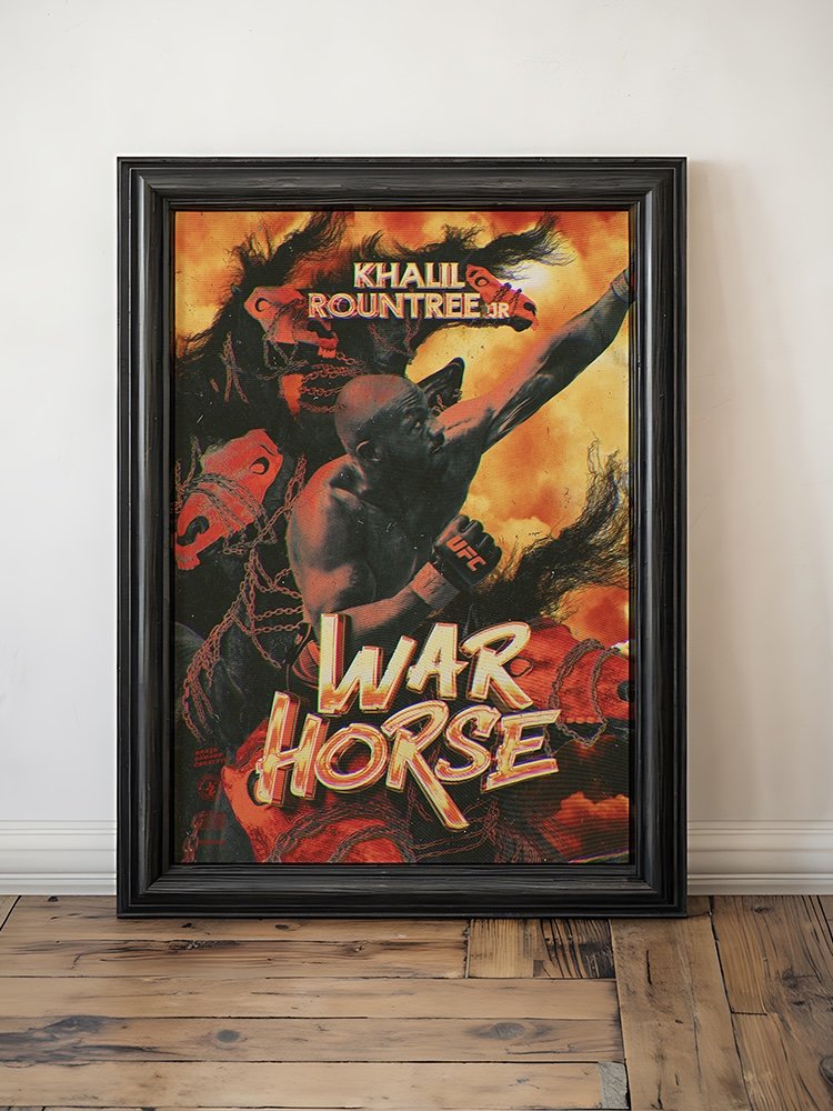 Khalil Rountree Jr UFC merch american fighter poster mma mixed martial art muay thai kickboxing combat sport bdcmma brain damage creative