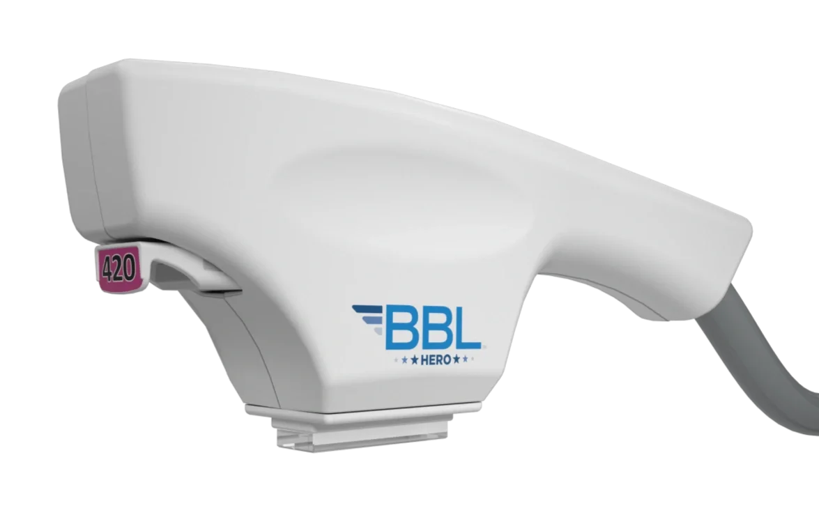 BBL Hero laser handpiece for BBL photofacial treatments in Peachtree City, GA