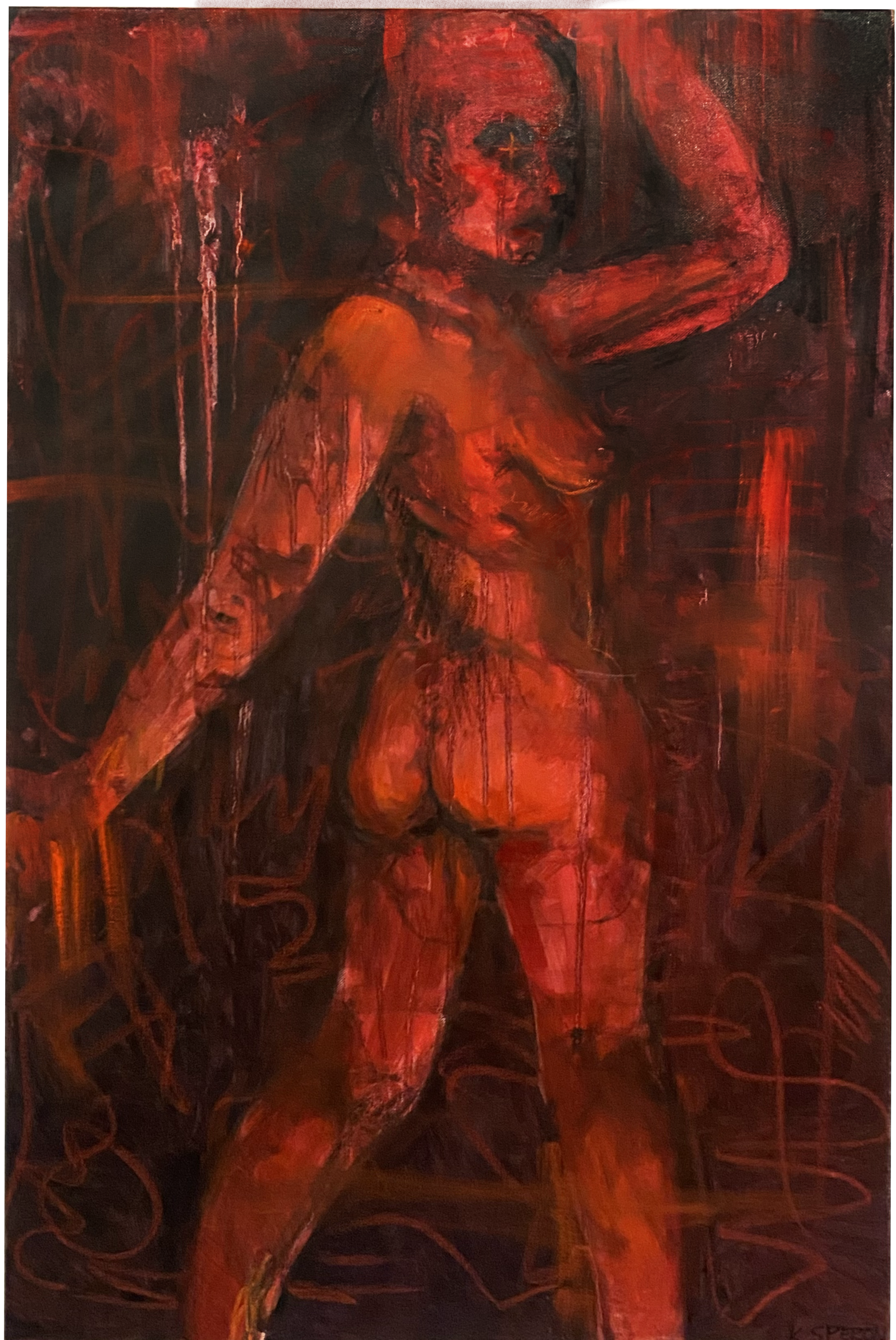 “Do You Find This Exquisite?”
24in. x 36in.
Mixed media on canvas
2023