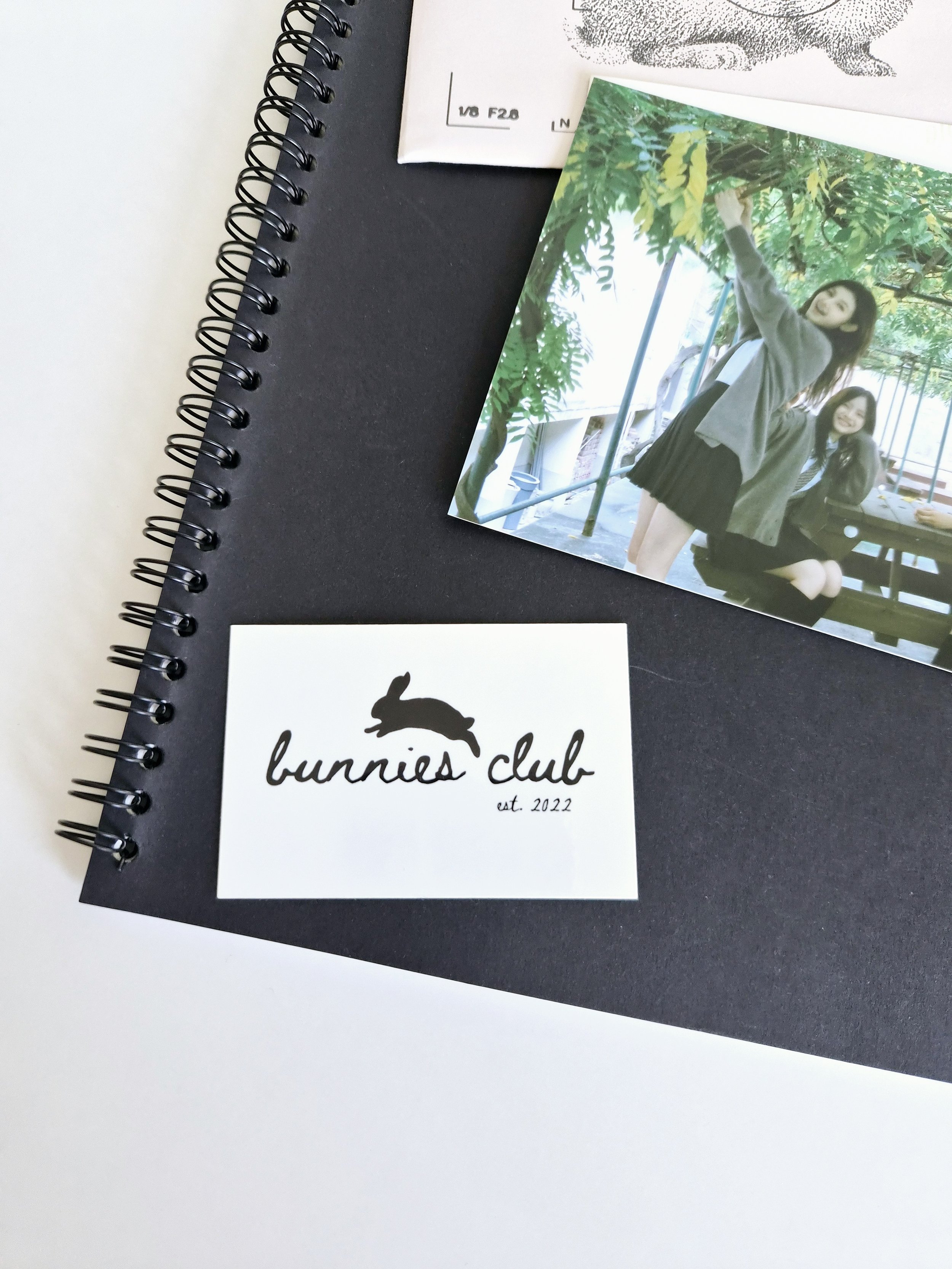 bunnies club sticker