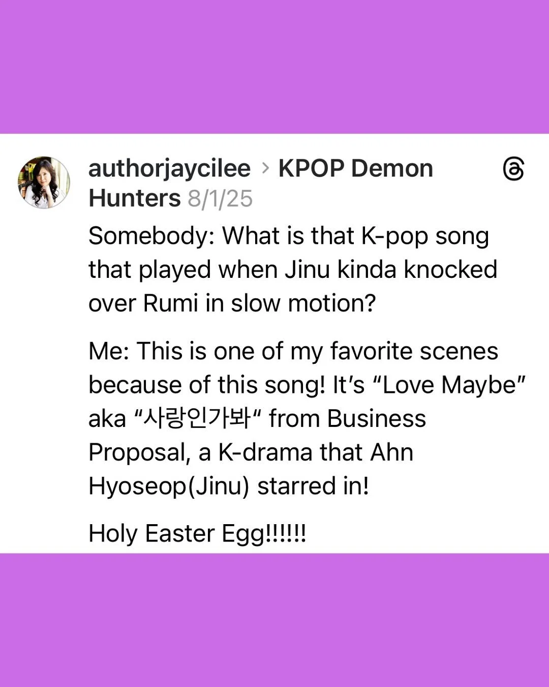 I wish I could watch #kpopdemonhunters for the first time again.