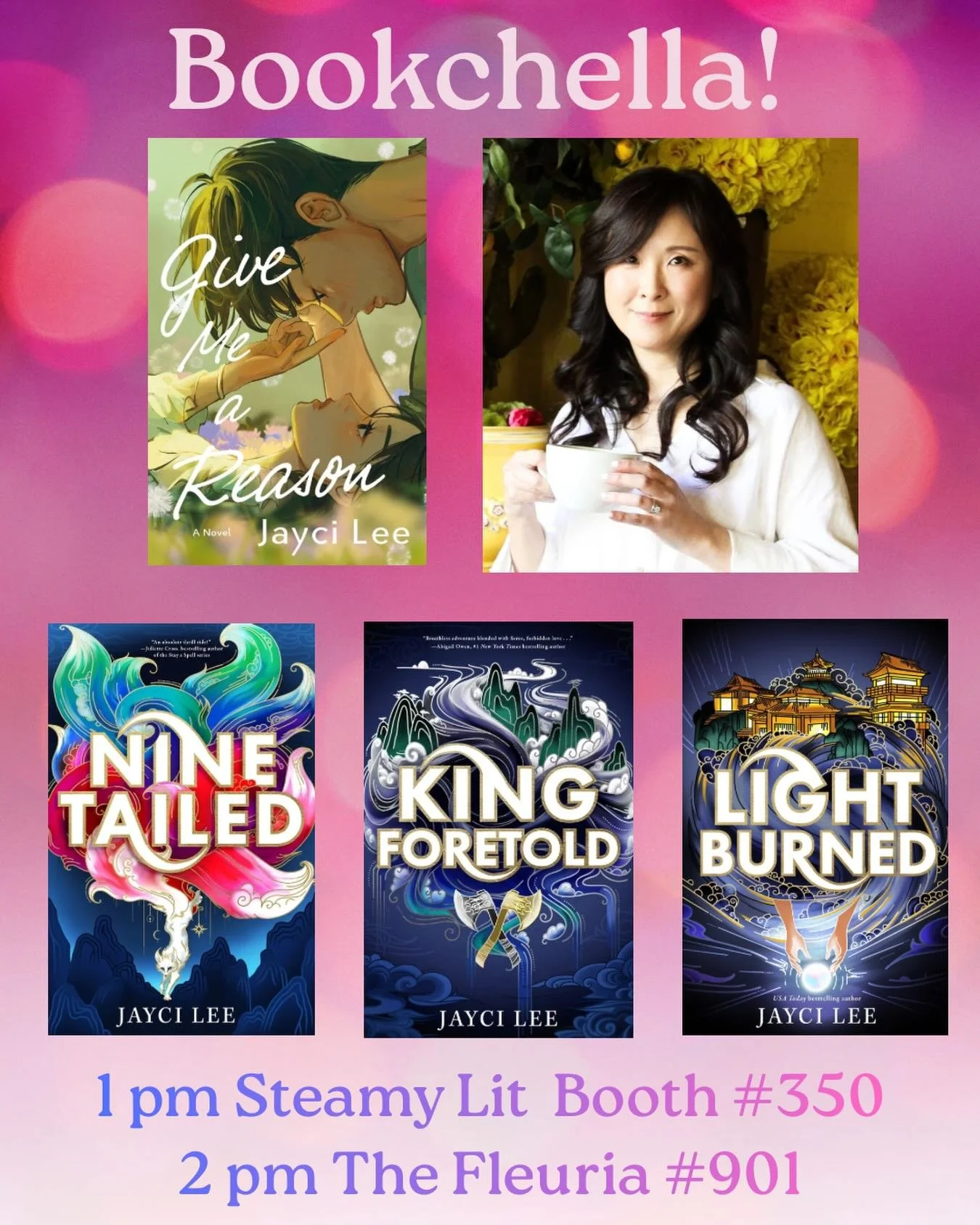 Okie dokie, friends!

I&rsquo;ll be at the Los Angeles Festival of Books this Saturday, 4/18!

I&rsquo;ll be signing from 1 pm to 1:50 pm at the Steamy Lit booth. And from 2 pm to 2:50 pm at The Fleuria booth.

I&rsquo;ll have character art and my Ko