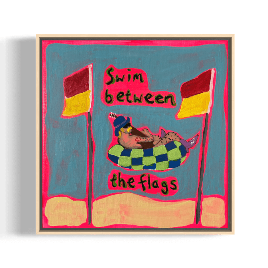 'Swim between the flags' original artwork