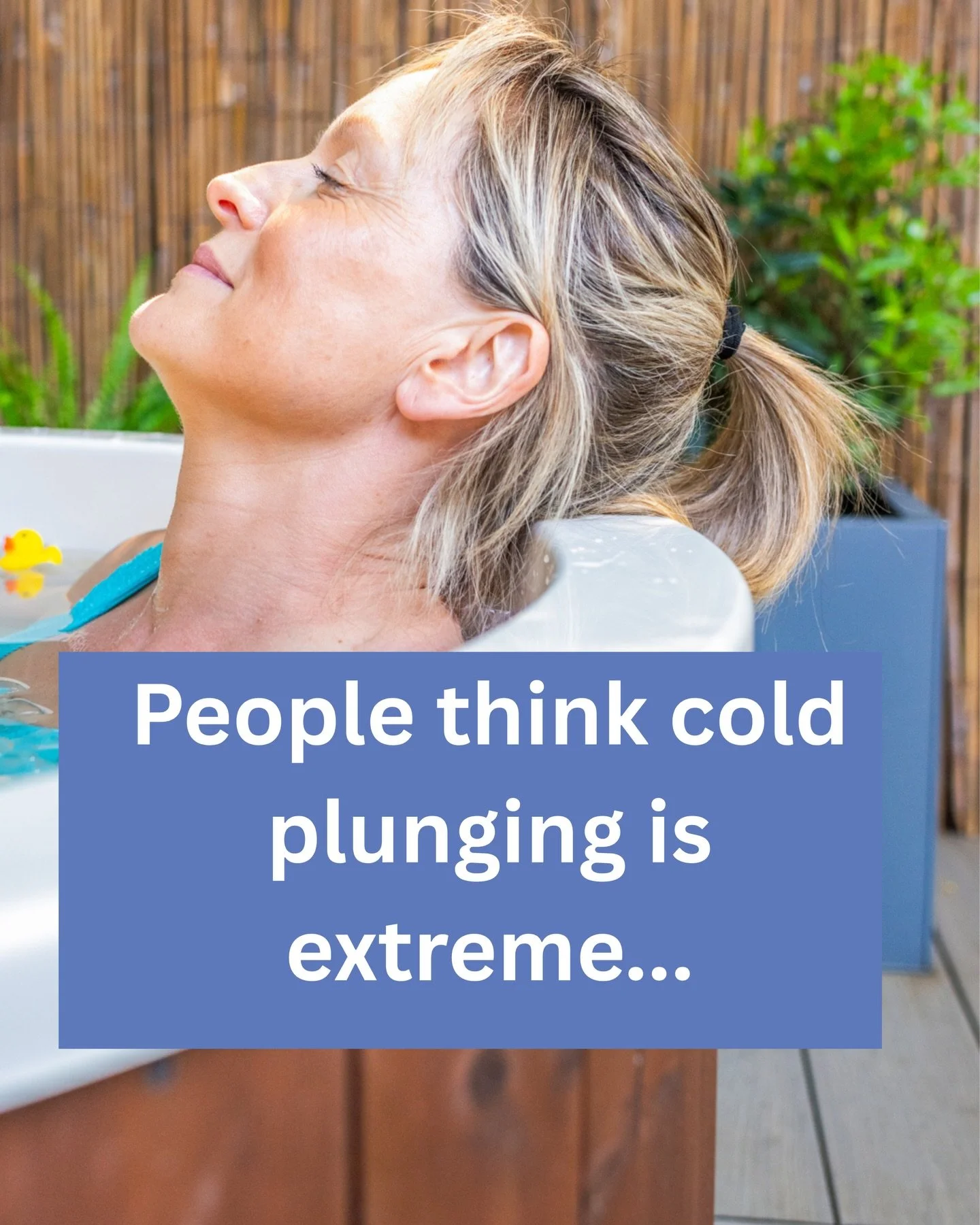 People often assume cold plunging is extreme.

And yet we rarely question things that come with a page-long list of side effects.

This isn&rsquo;t about being anti-medication.
Medication has its place and can be life-changing.

But so does supportin