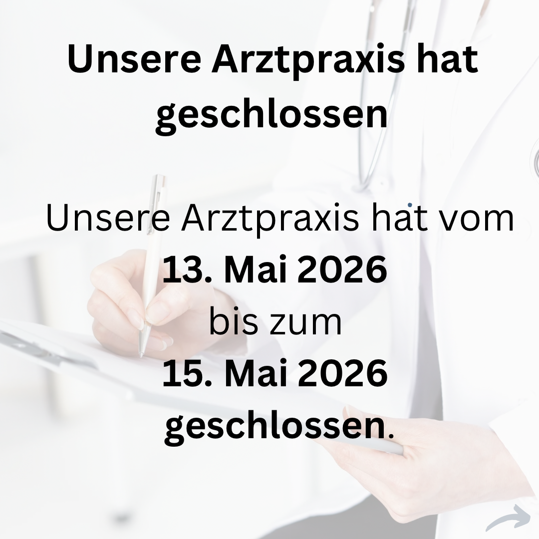 Praxis Schließung über Himmelfahrt