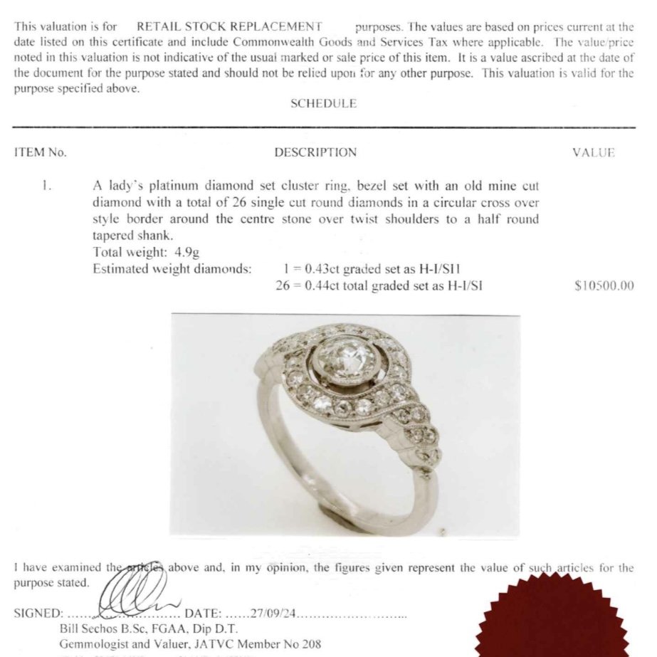 antique diamond engagement ring