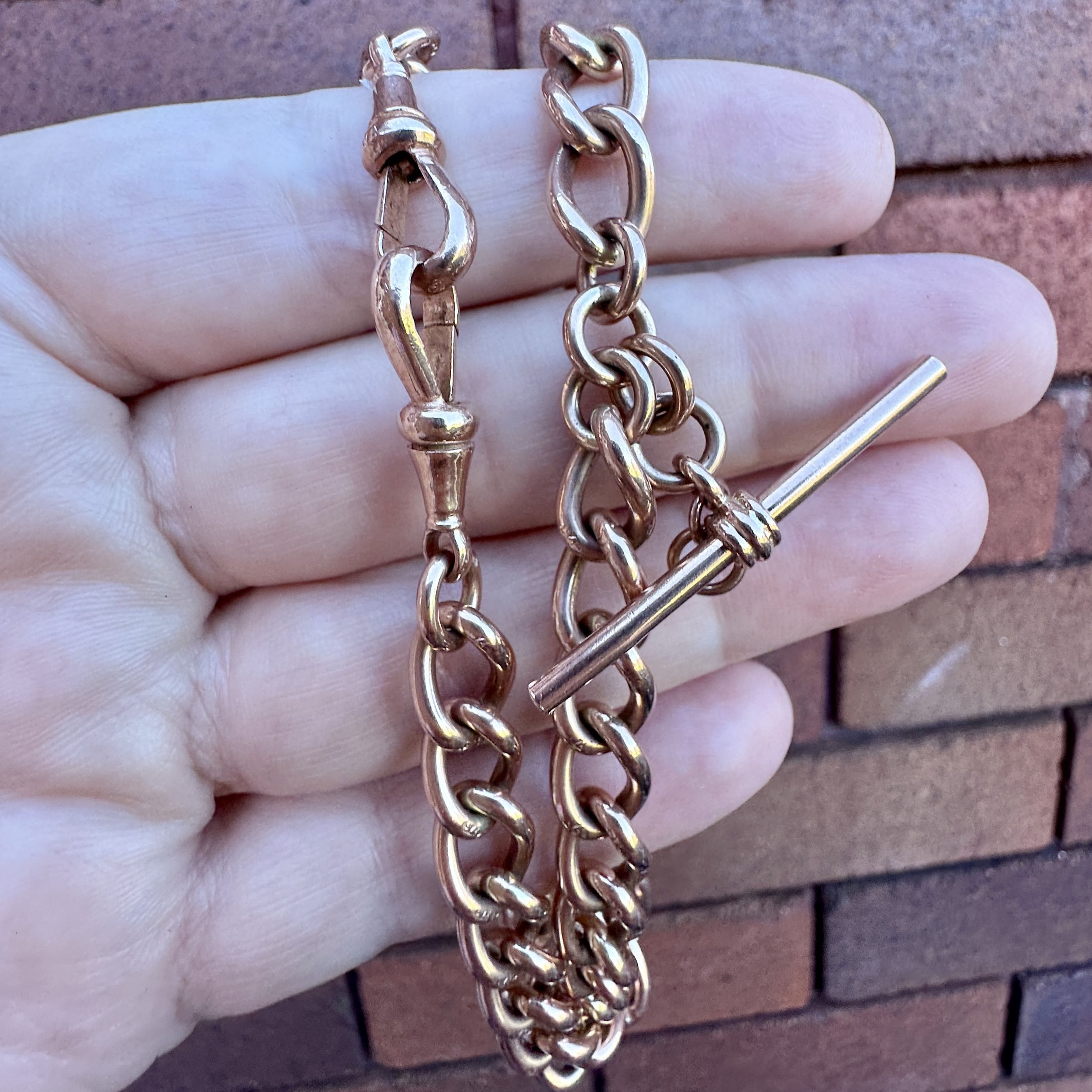 vintage rose gold chain