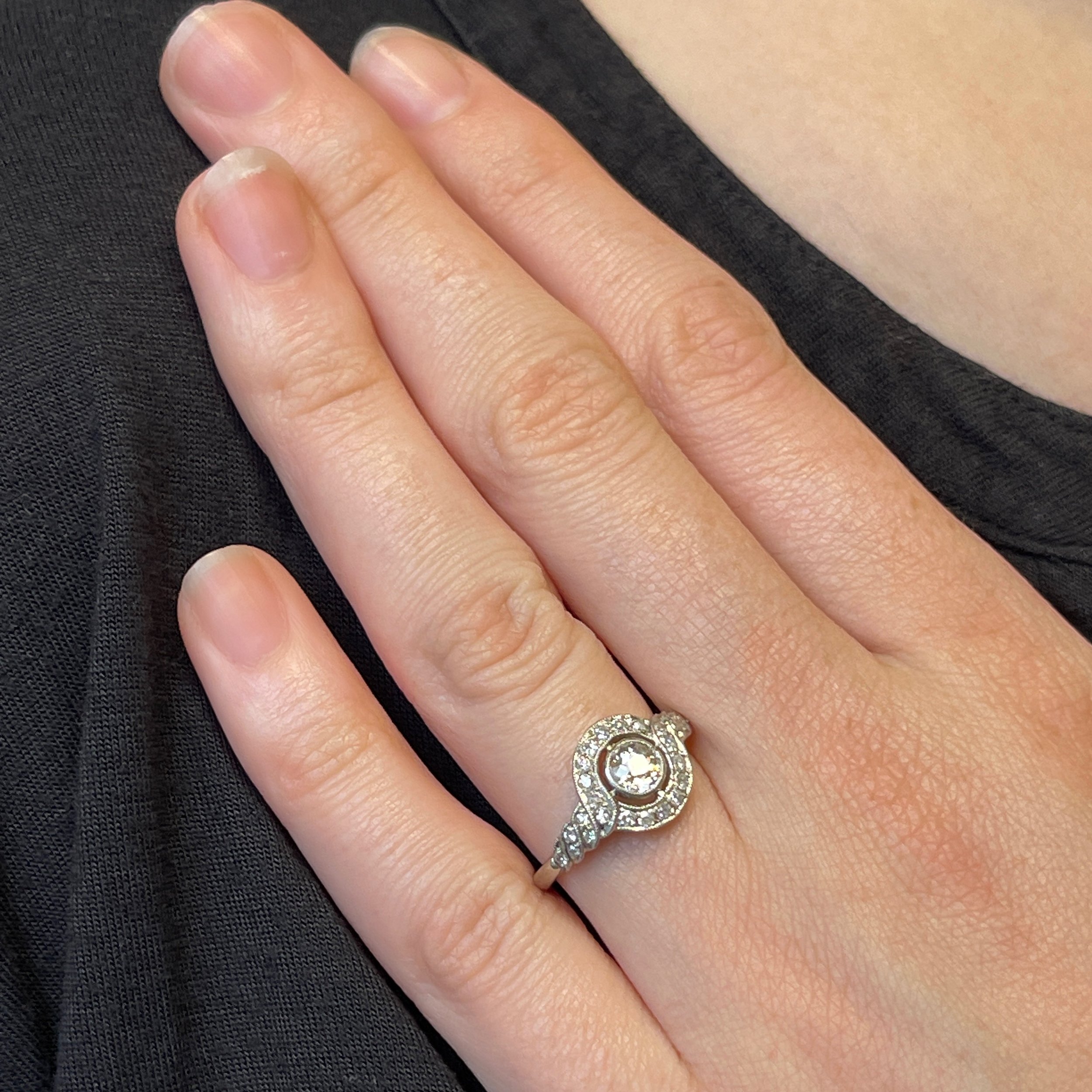 vintage diamond engagement ring