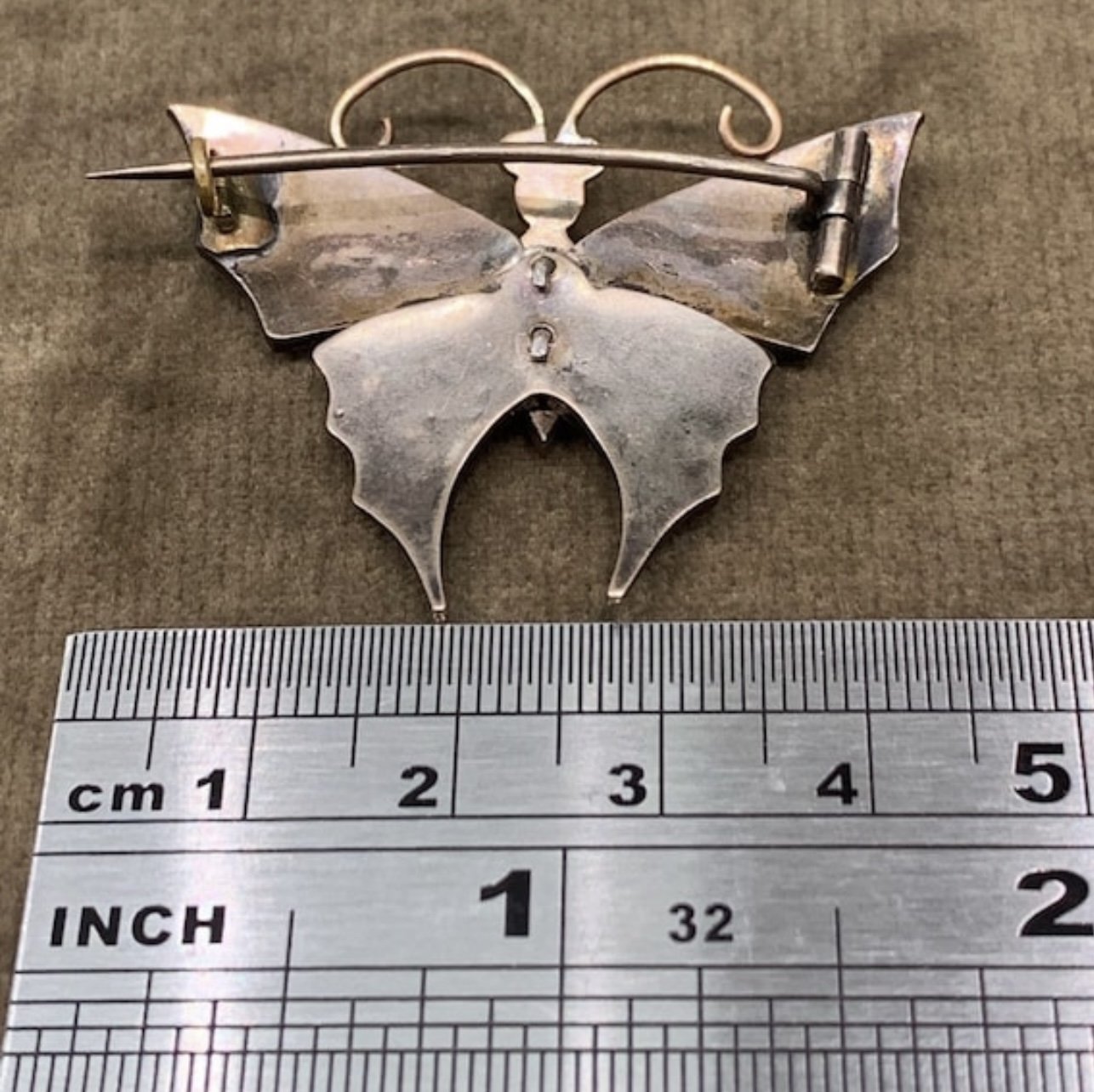 antique butterfly brooch
