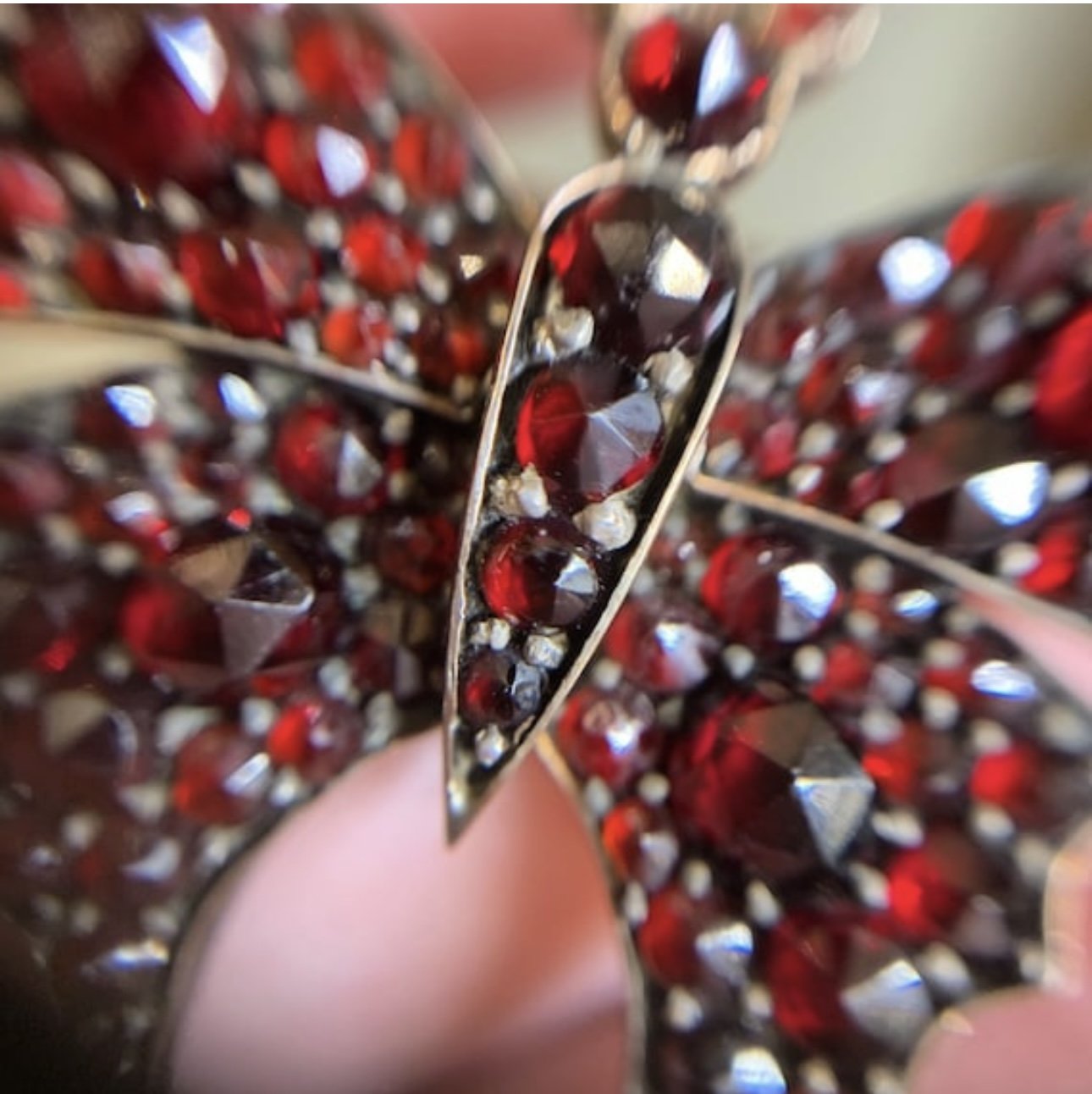 antique bohemian garnets