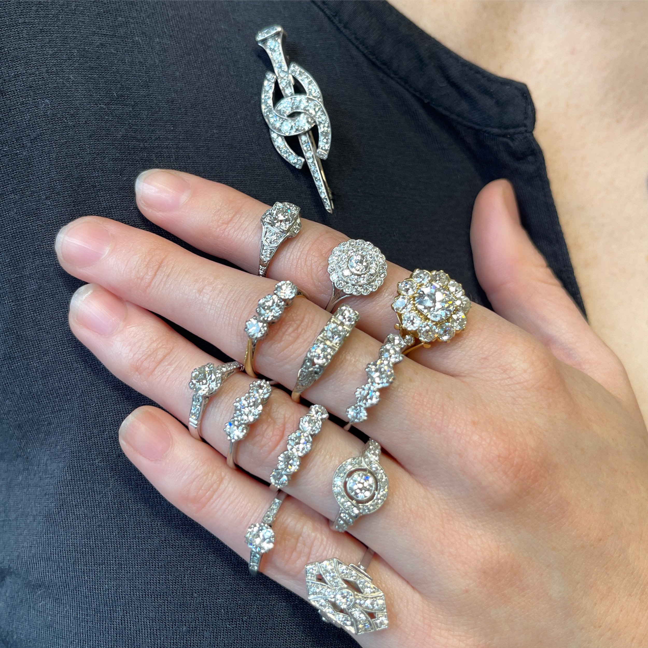antique and vintage diamond engagement rings sydney