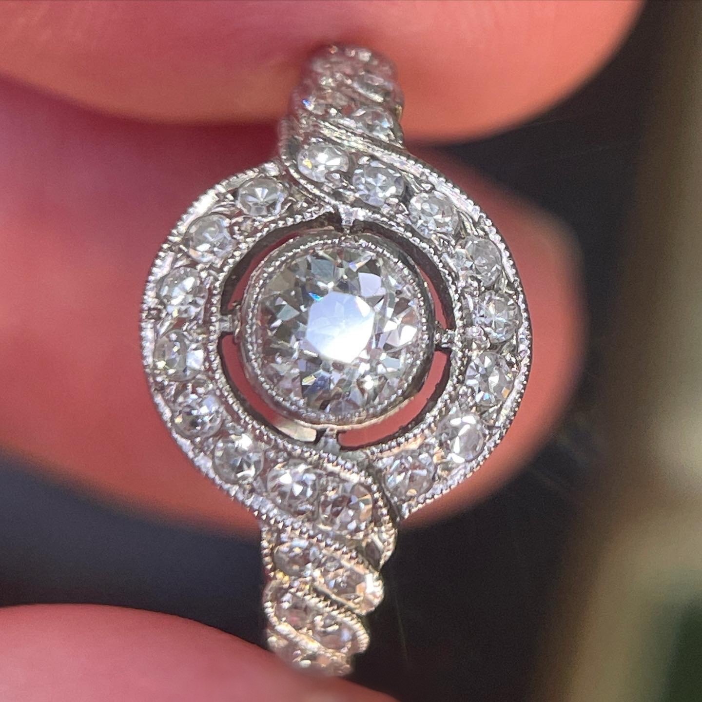Edwardian diamond engagement ring