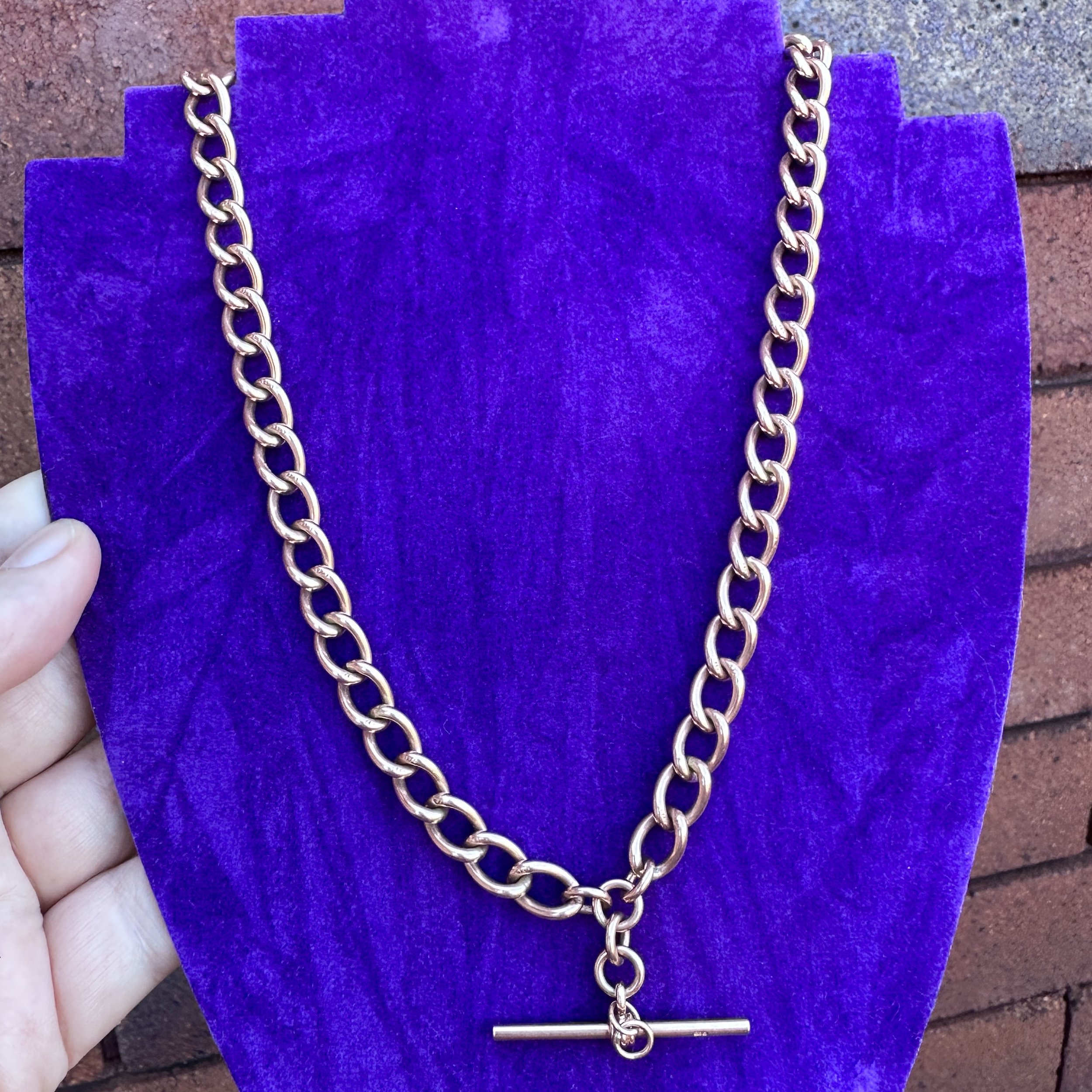 rose gold watch chain