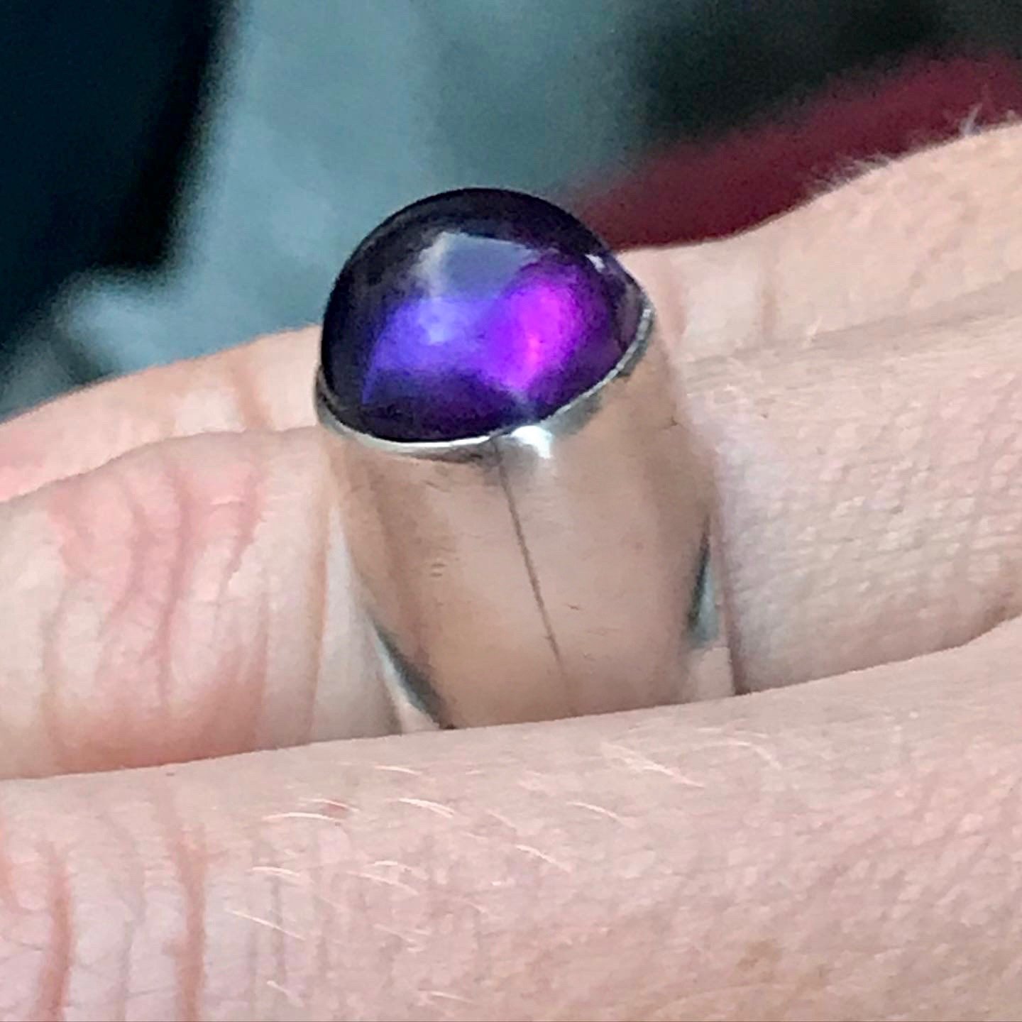 amethyst dome ring