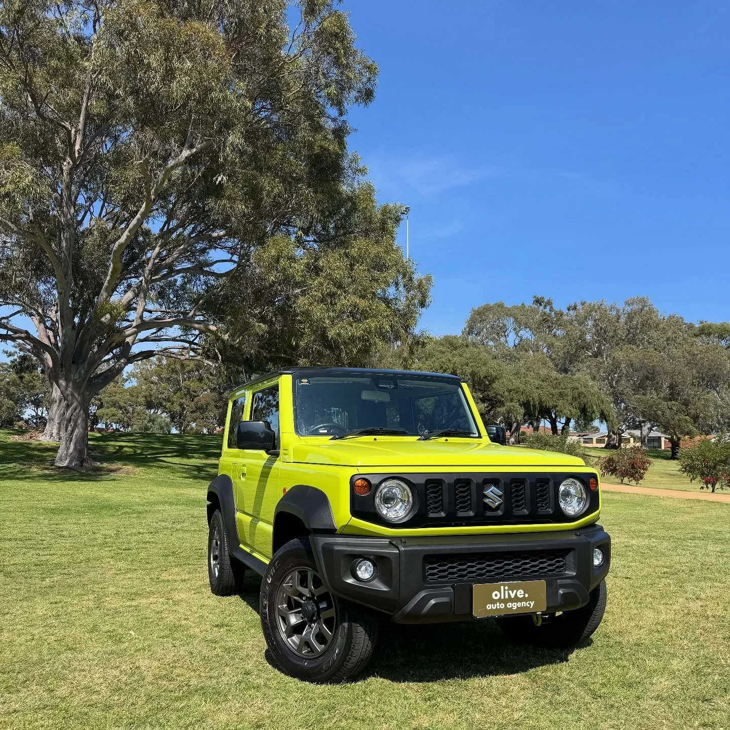 2020 Suzuki Jimny GLX presented in Kinetic Yellow

Automatic
59,000km
Full Service History

$OLD

Enquire Below:
📞 0477 555 378
📩 hello@oliveautoagency.com.au