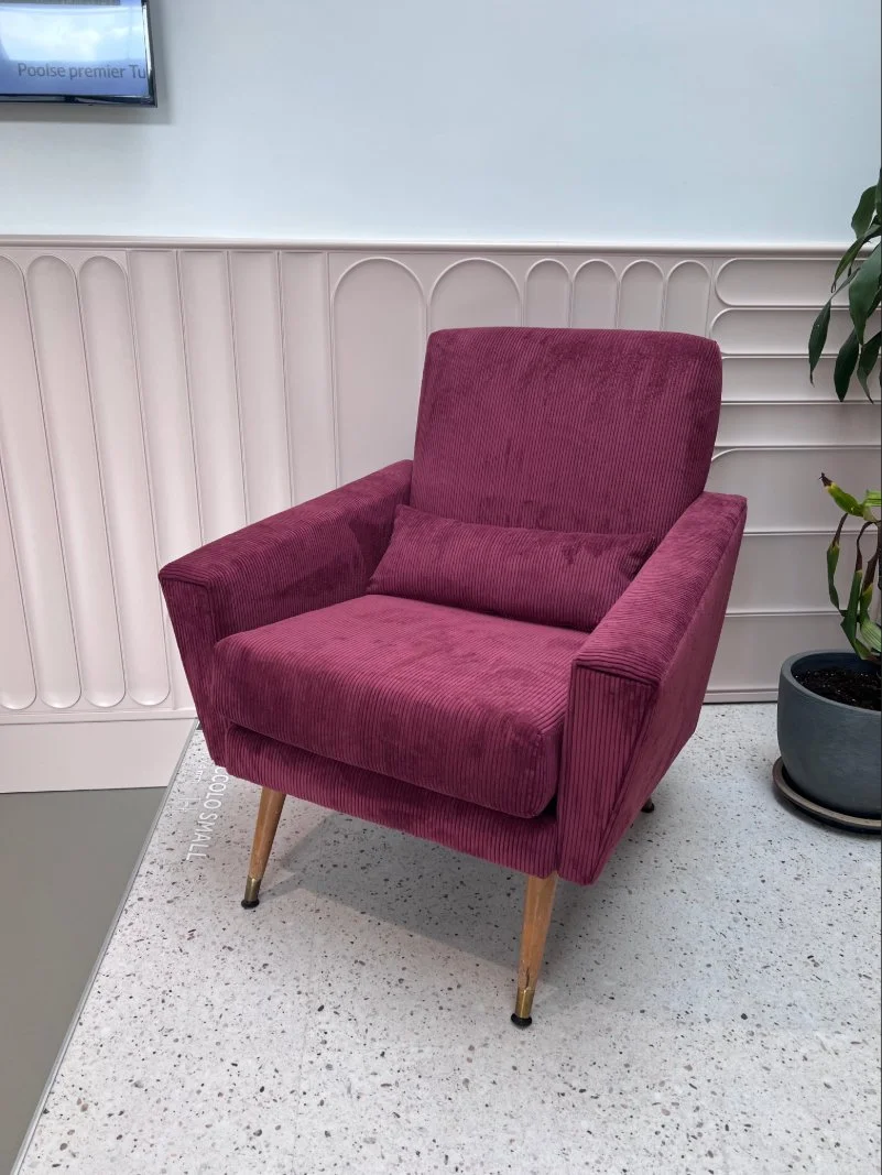 Fijne ribfluweel van Eijffinger 