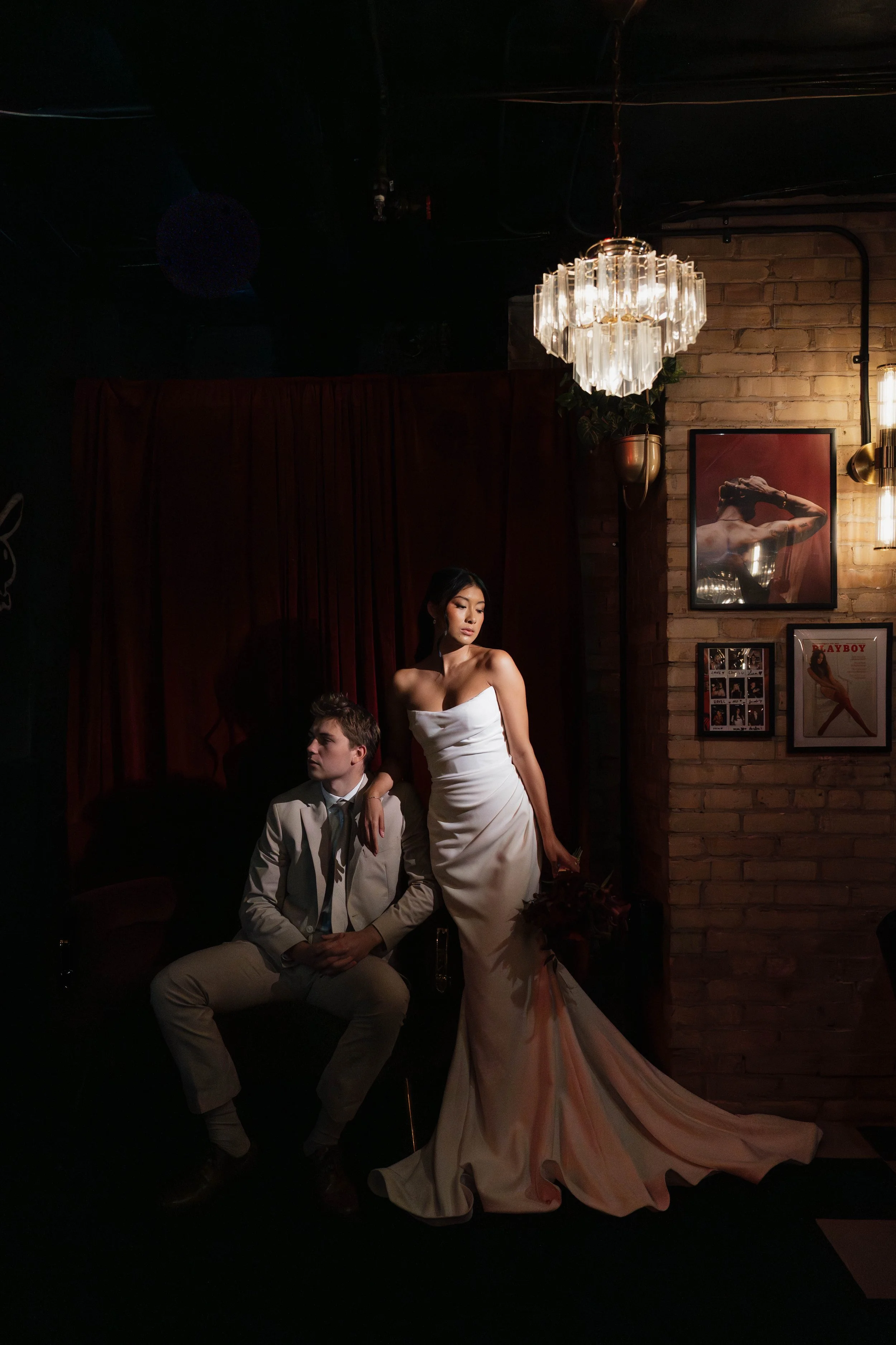 bride and groom portraits