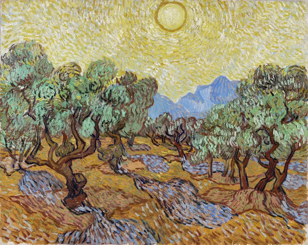 Olive trees 1889, Vincent van Gogh