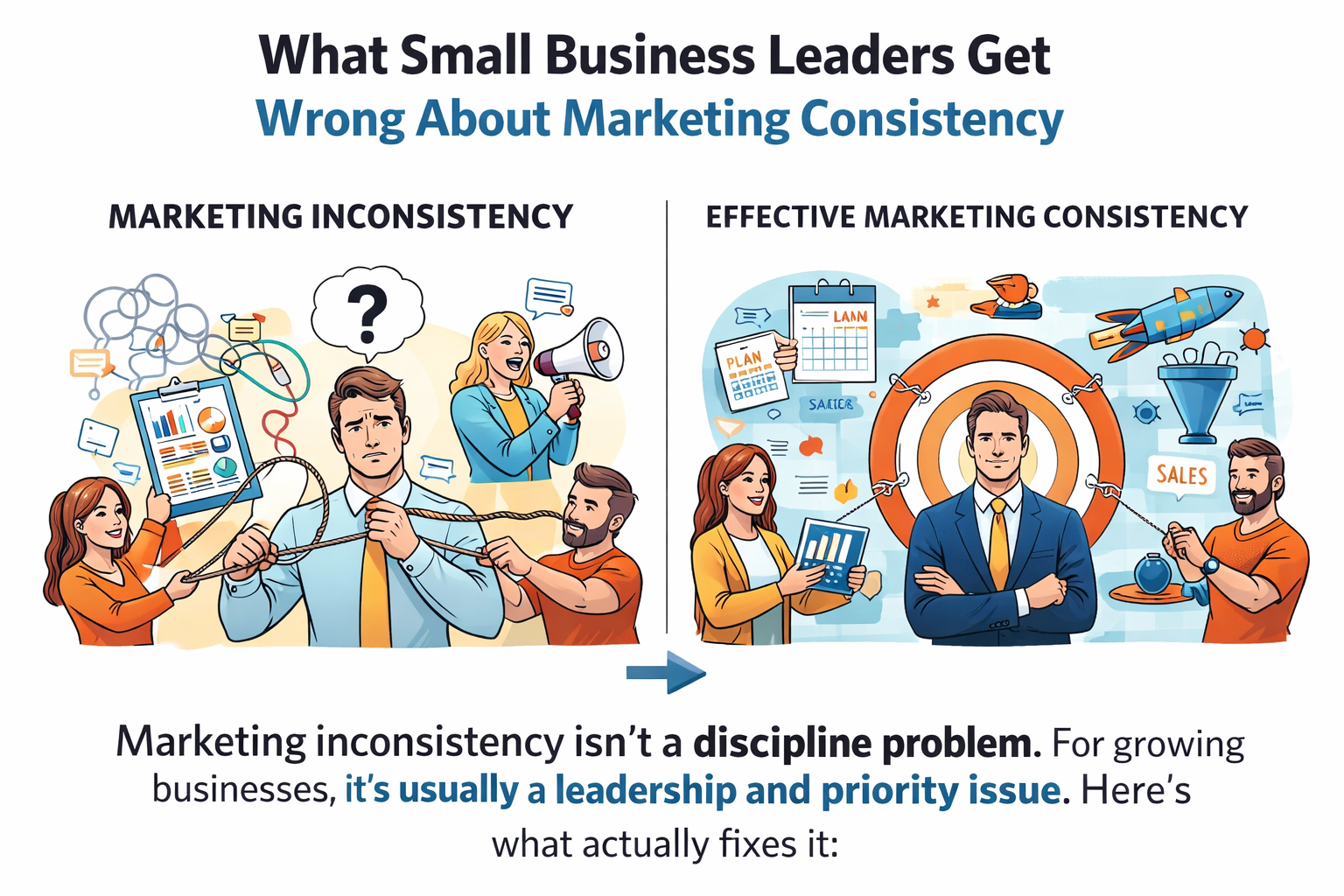 What Small Business Leaders Get Wrong About Marketing Consistency