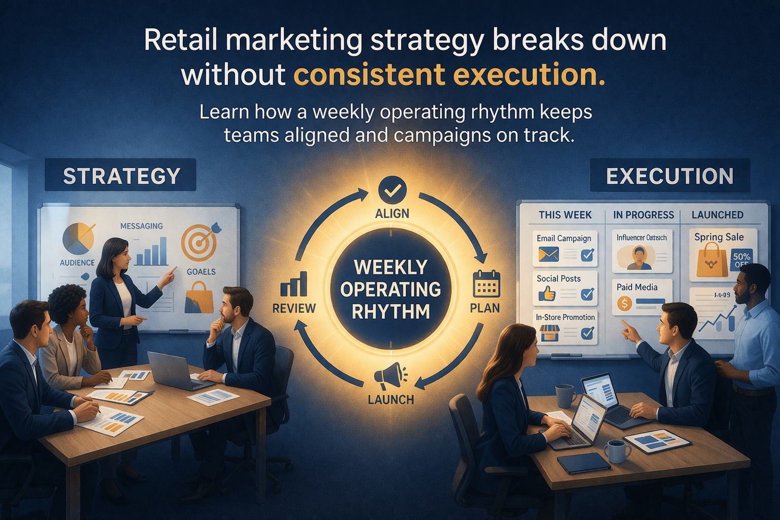 The Weekly Operating Rhythm That Keeps Retail Marketing Strategy on Track