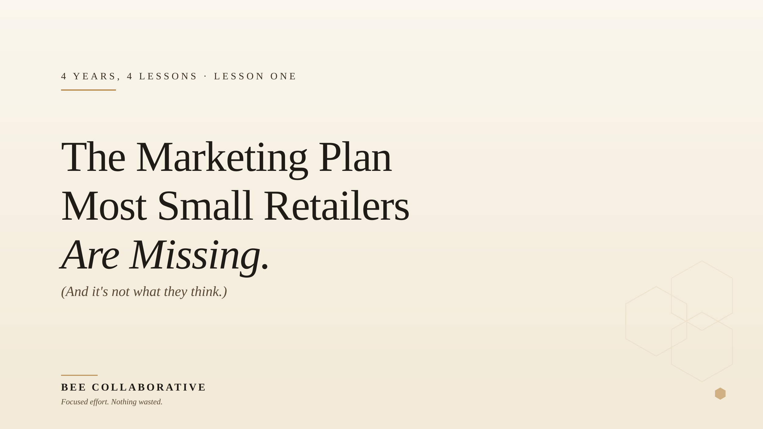 The Marketing Plan Most Small Retailers Are Missing (And It's Not What They Think)