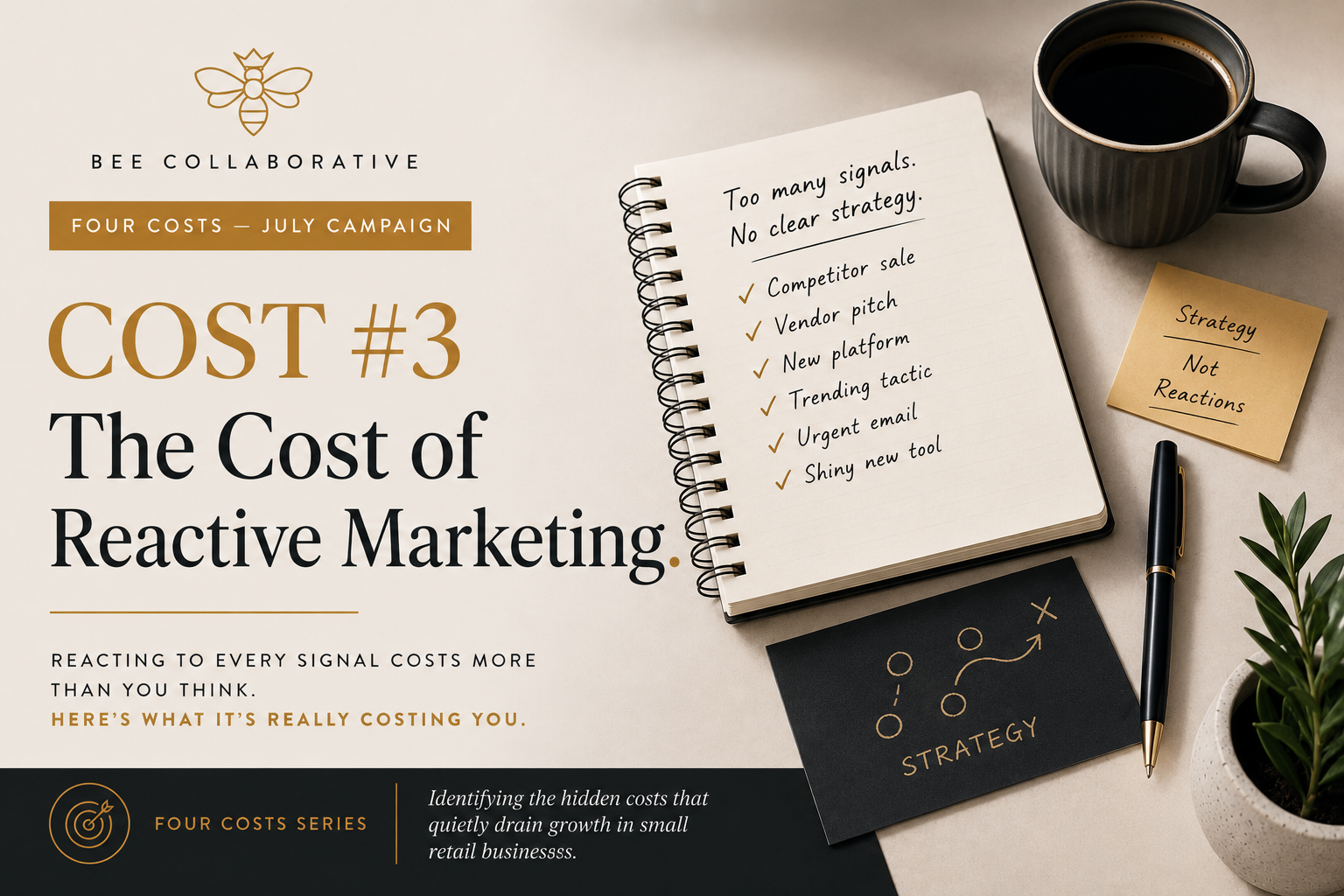 The Cost of Reactive Marketing in Small Retail (And the Strategic Frame That Stops It)