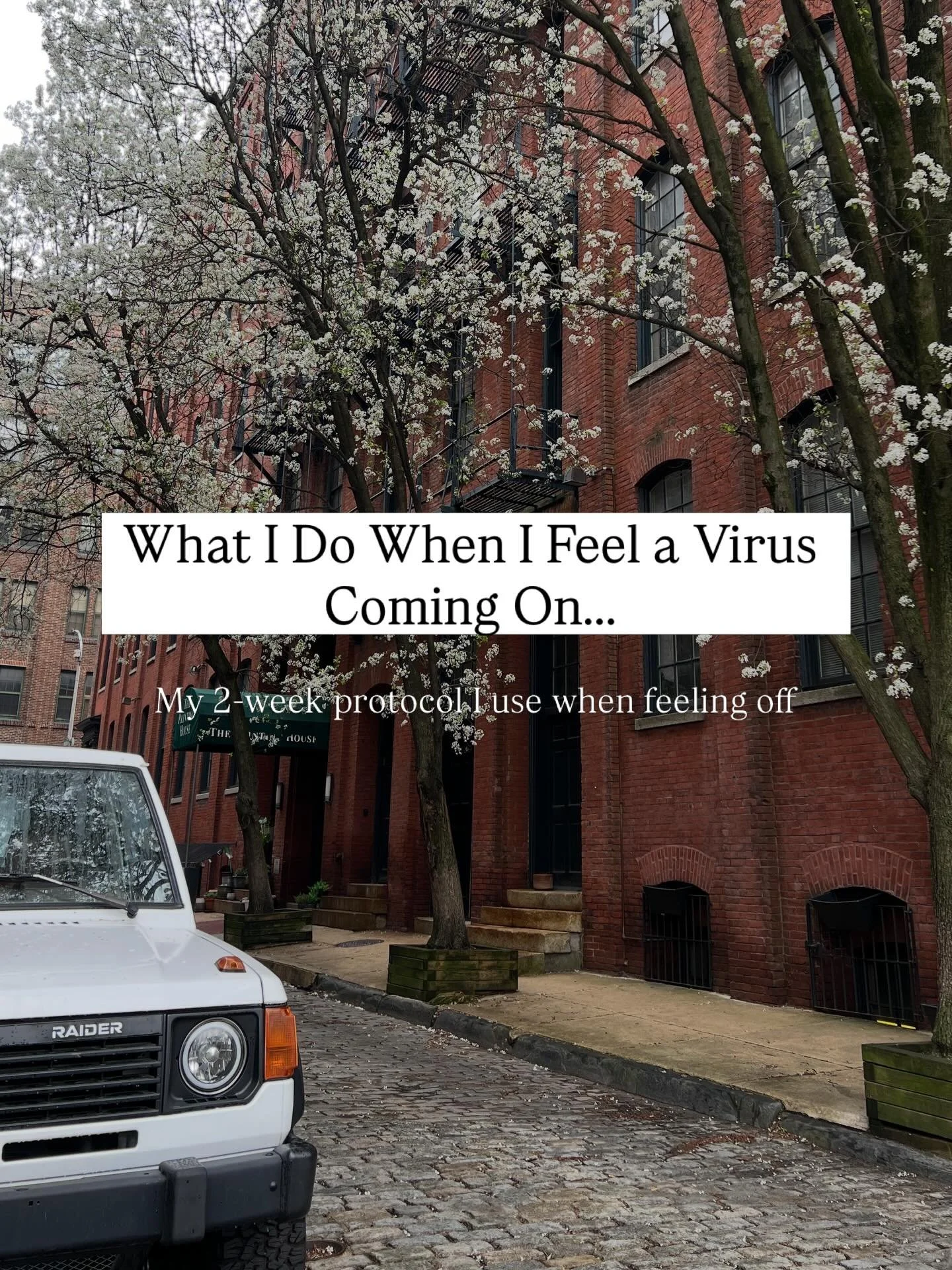 Everyone sick around you?

Save this for when you feel a virus coming on! 

What you do early matters.

.
.
.

🕊️For educational purposes only. Not medical advice.

#functionalwellness #integrativehealth #wellnesstips