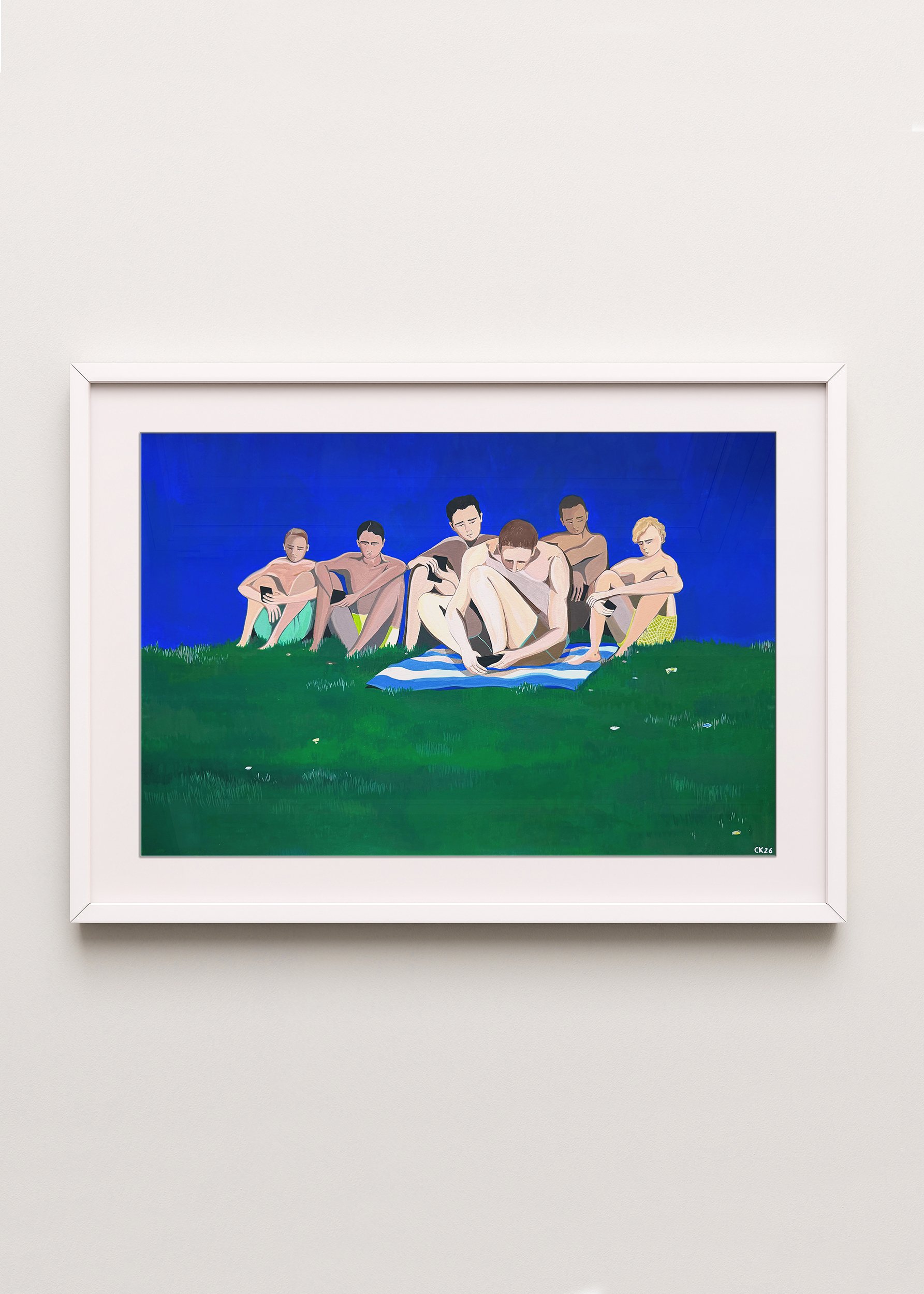 Les Baigneurs | Peinture originale