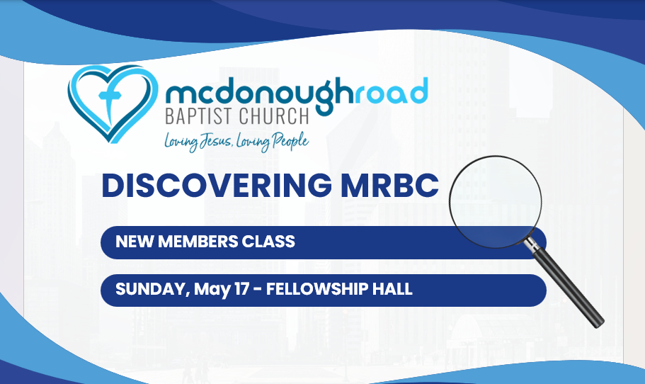 New Members Class - May 17