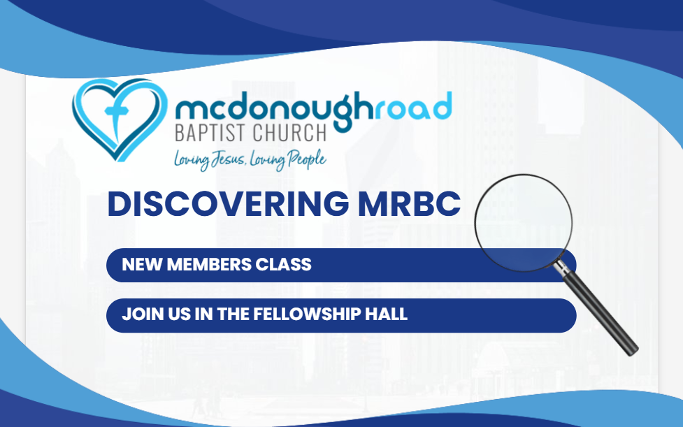 New Members Class - June 14