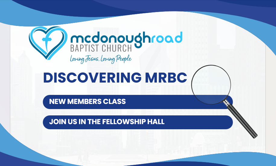 New Members Class - July 12