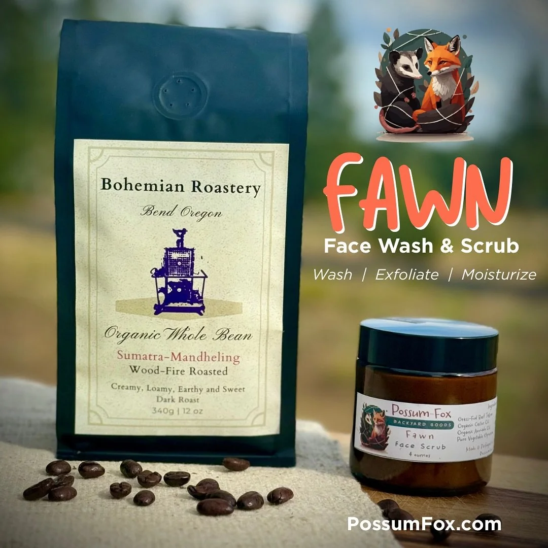 ☕✨ Coffee lovers, this one&rsquo;s for you&hellip; because delicious coffee belongs on your face, too.

Our Fawn Face Wash &amp; Scrub is your new skincare obsession &mdash; made with organic coffee beans from Central Oregon fave, Bohemian Roastery (