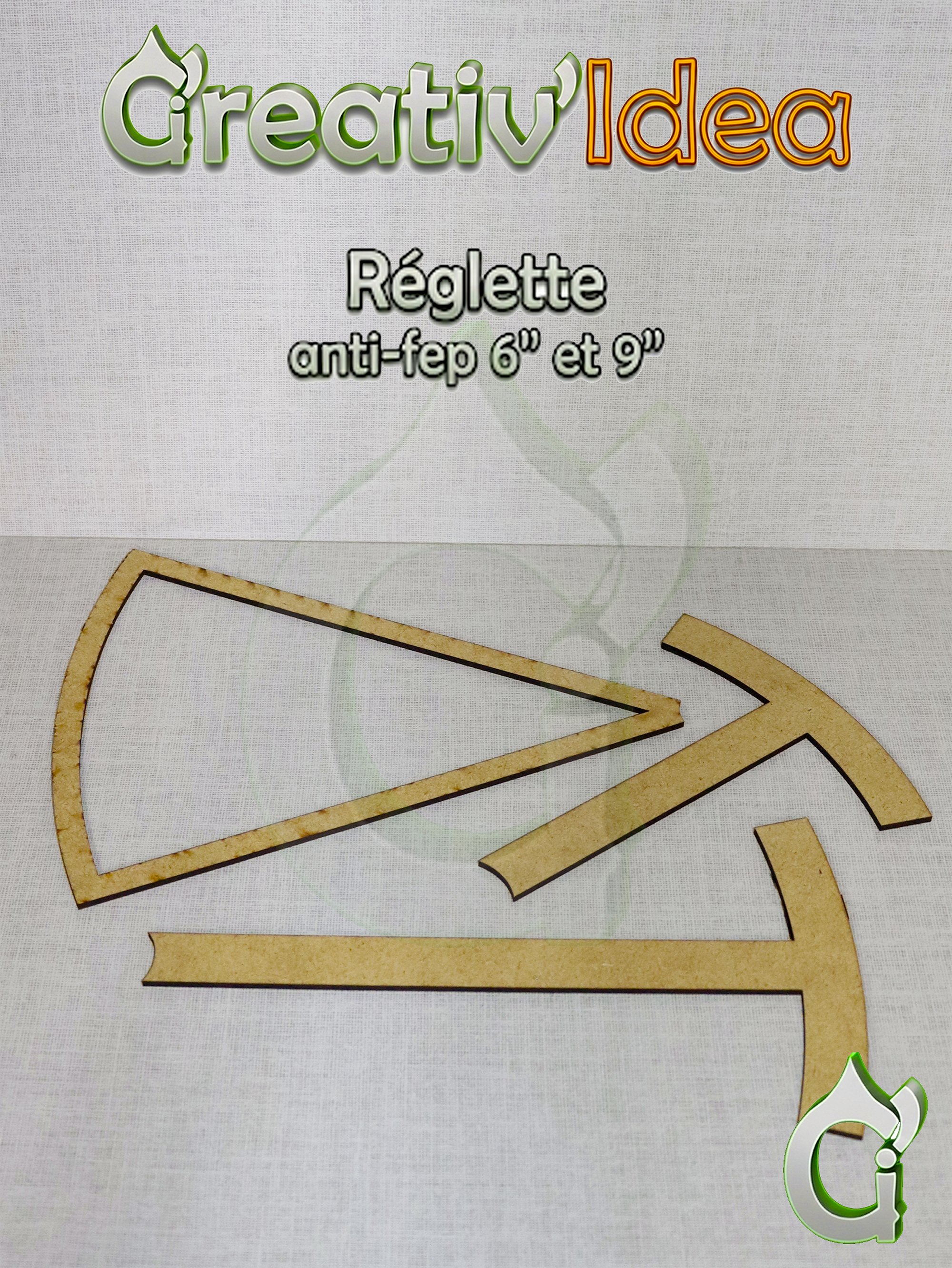 Svg - Réglette anti-fep 6" et 9"