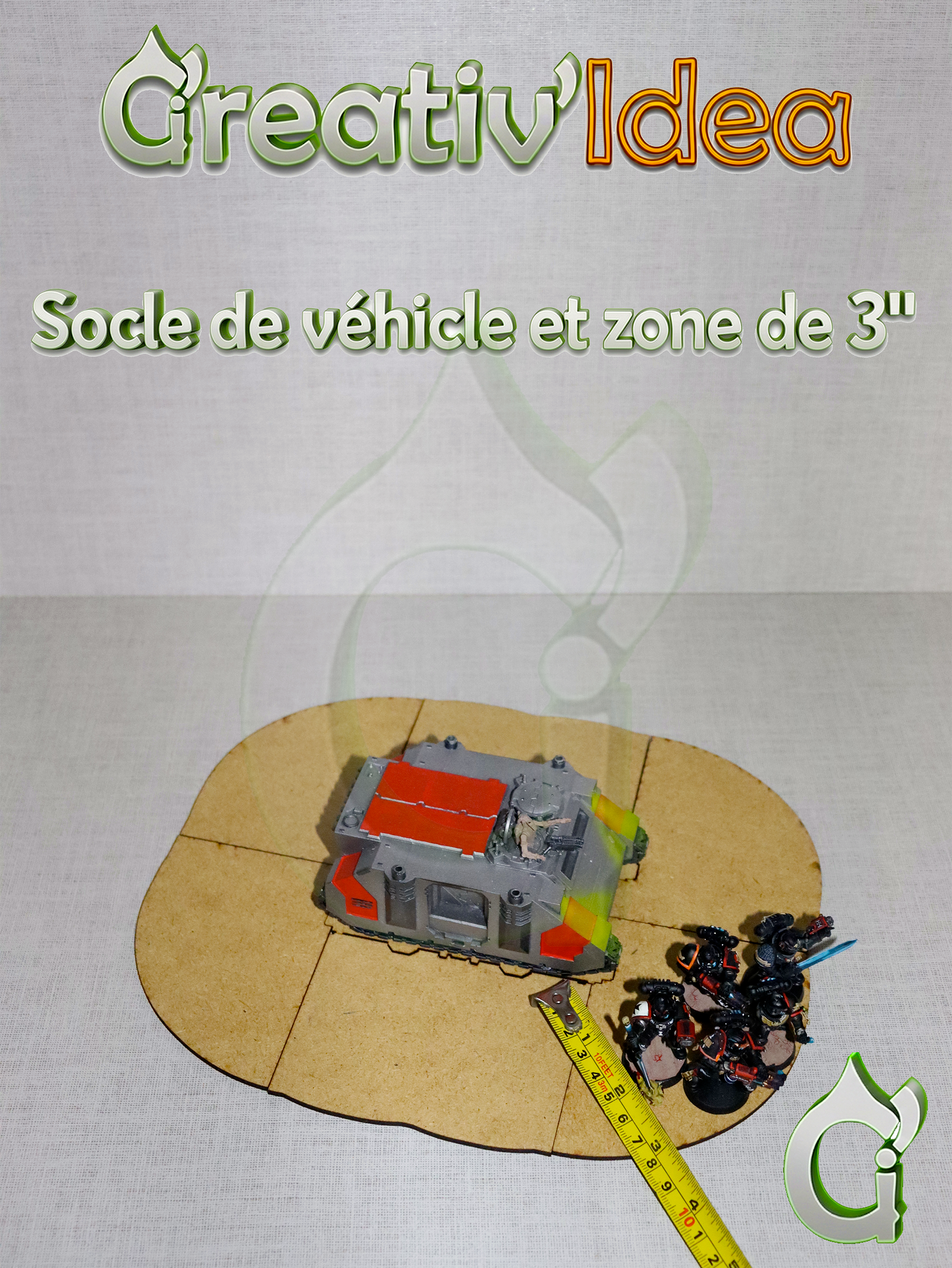 Svg - Socle de transport + 3"