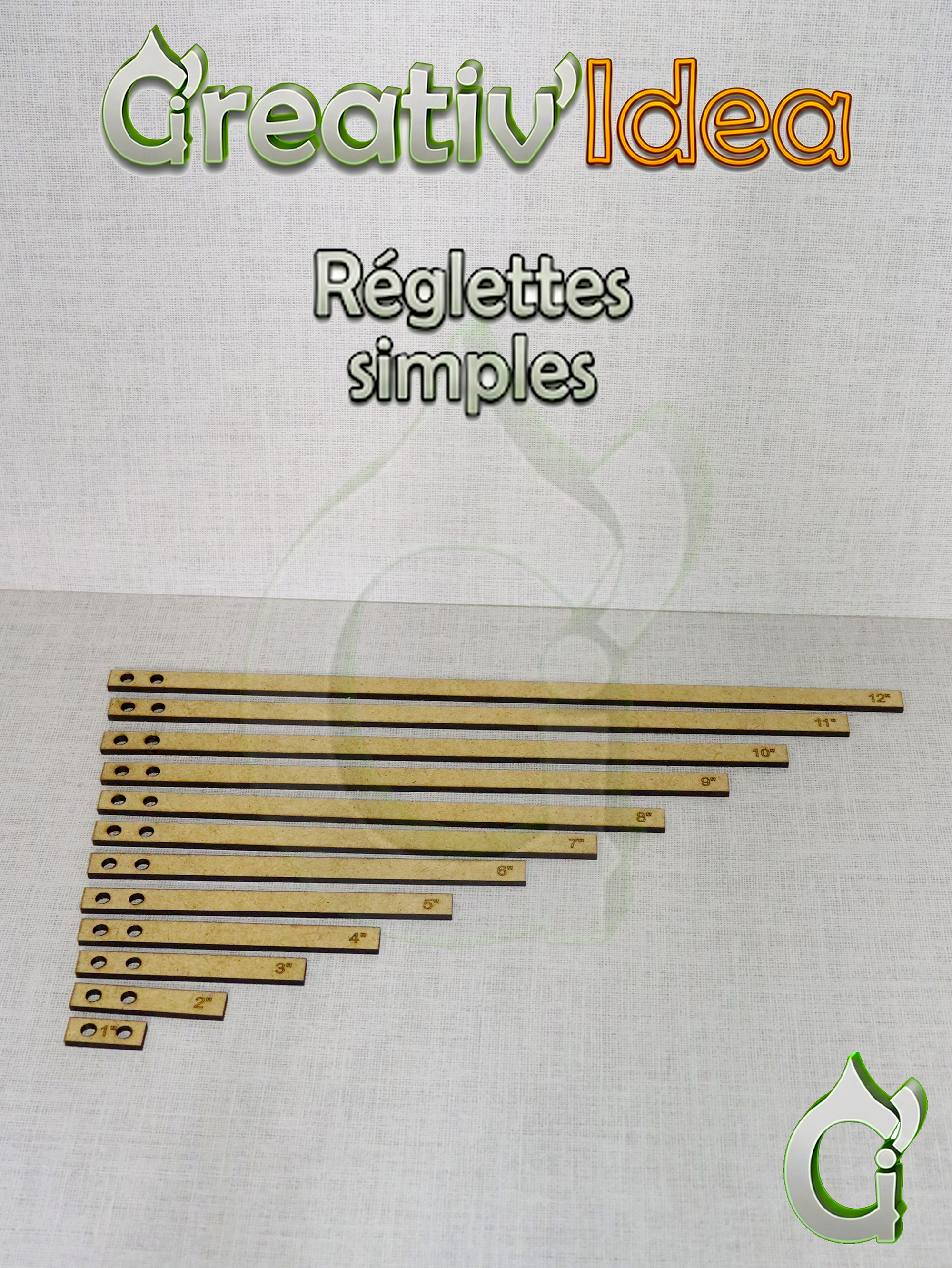 Svg - Kit Réglettes simples