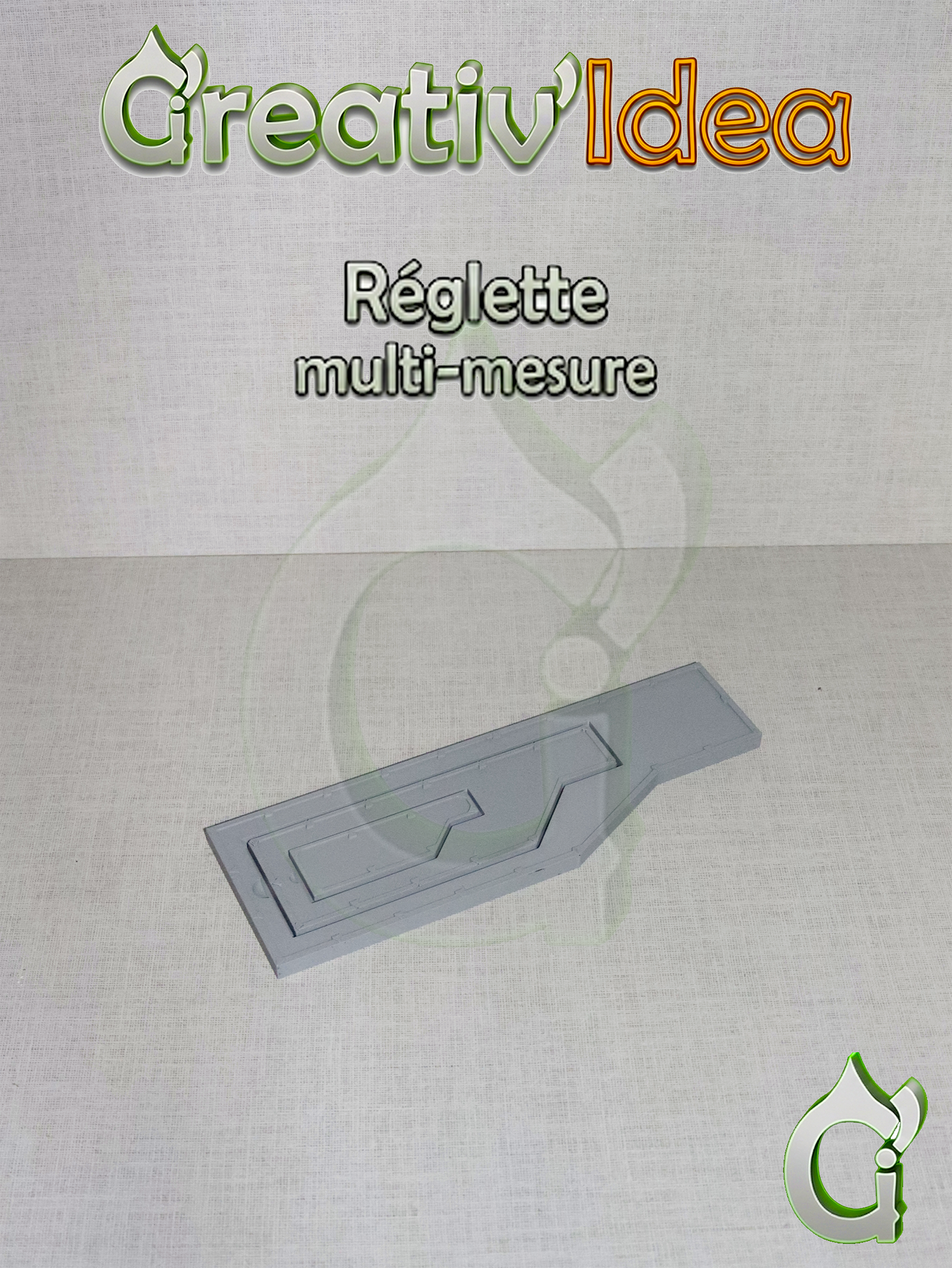 Stl - Réglette multi-mesure