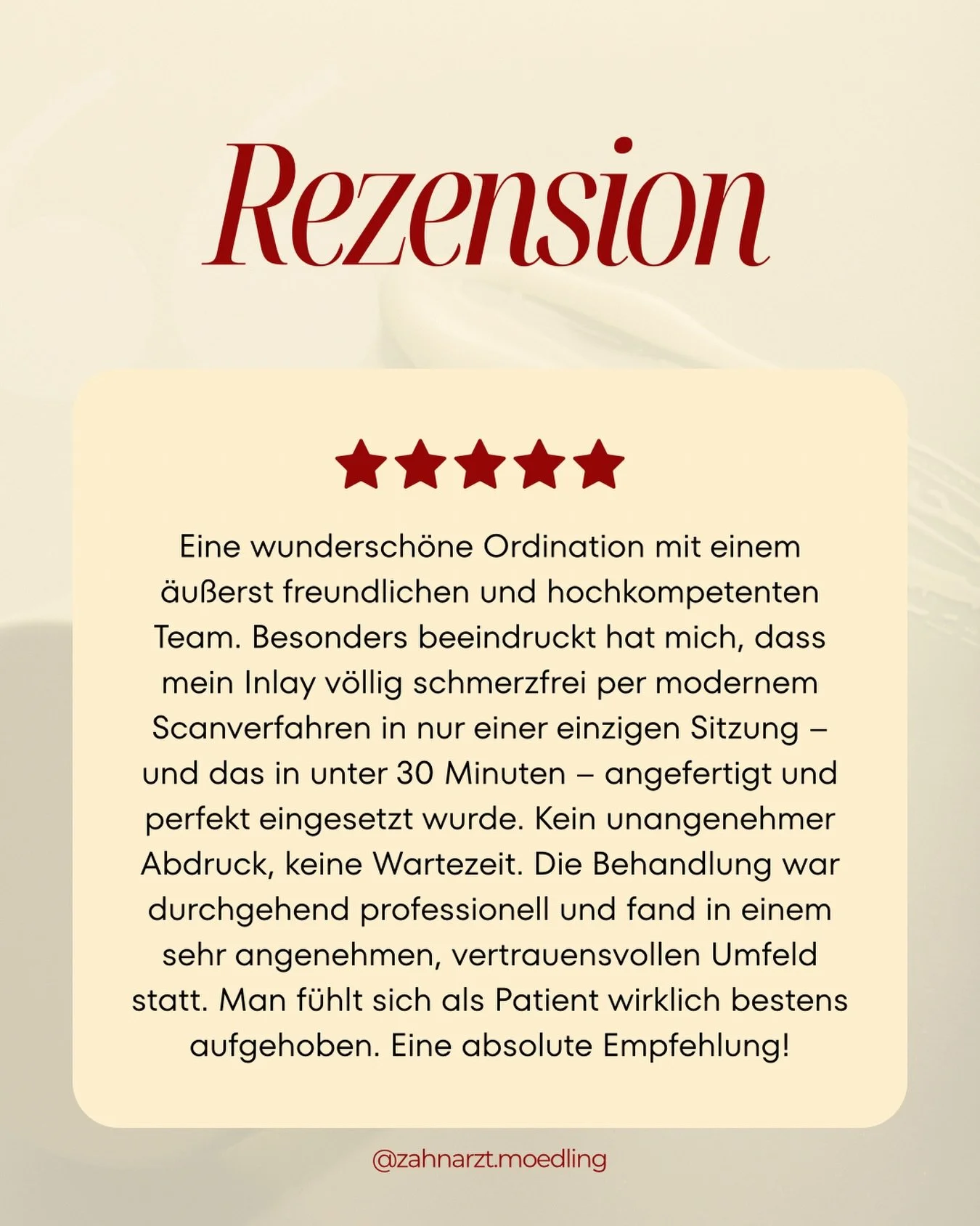⭐️⭐️⭐️⭐️⭐️

#zahn#zahnarztm&ouml;dling#rezension