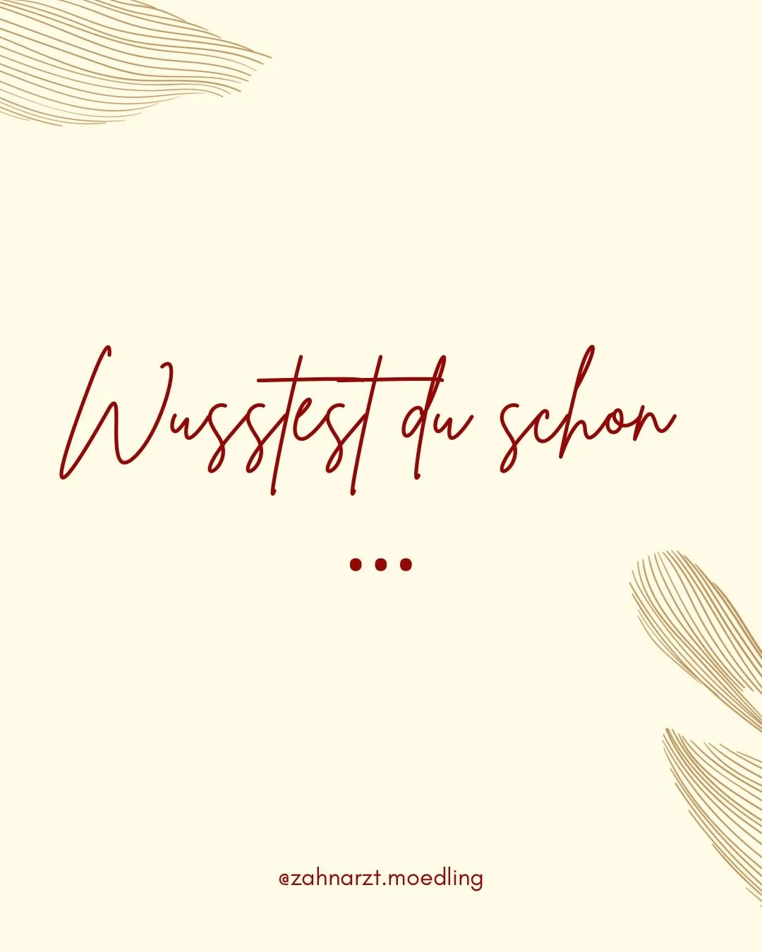 Wusstest du schon?🤔