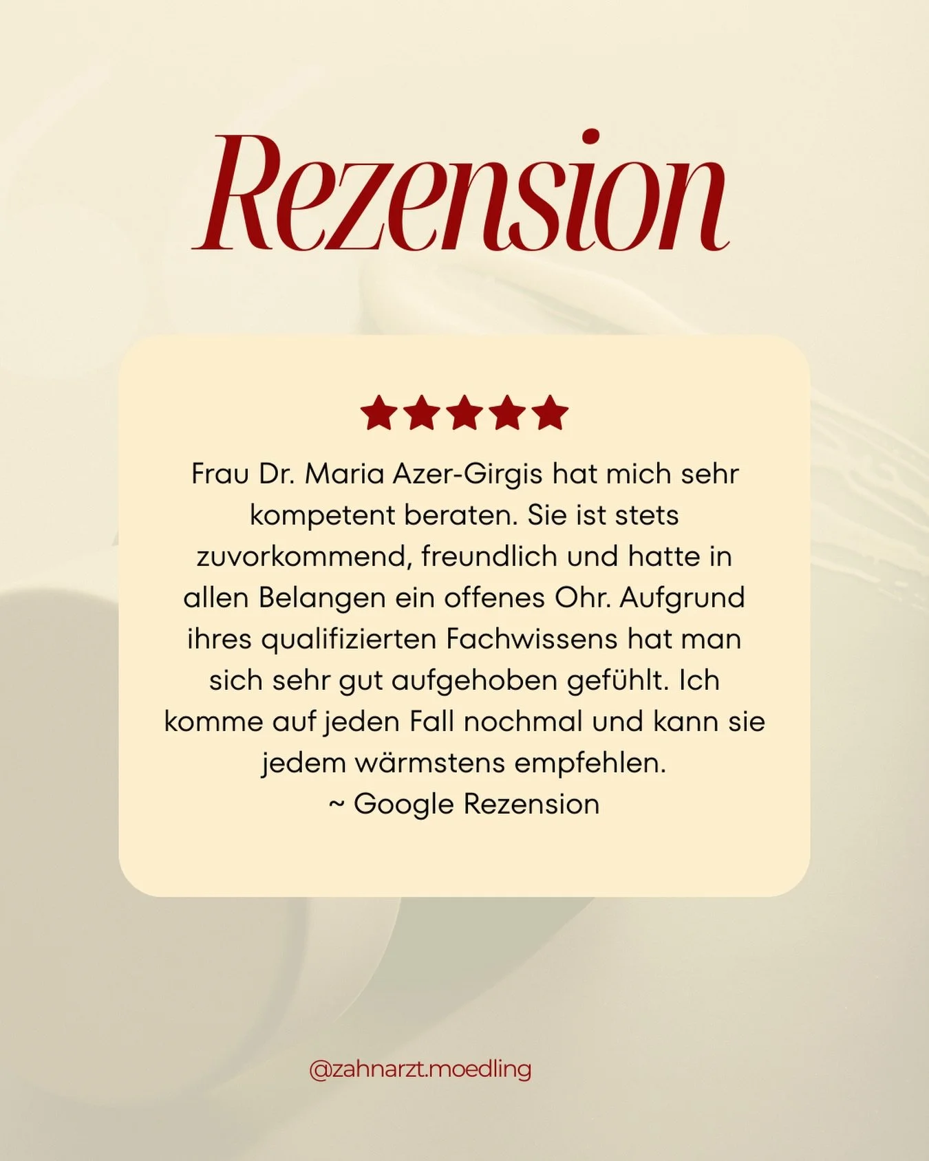 ⭐️⭐️⭐️⭐️⭐️#zahnarztmoedling #zahngesundheit #mundhygiene