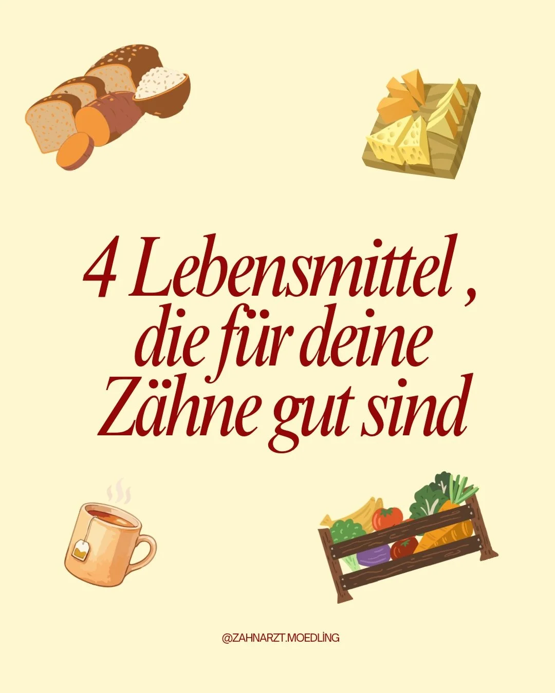 Nicht nur Z&auml;hne putzen z&auml;hlt &ndash; auch deine Ern&auml;hrung macht den Unterschied 🥕🧀 #zahngesundeern&auml;hrung #zahngesundheit