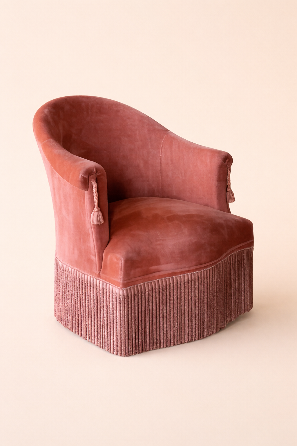 FAUTEUIL CRAPAUD ROSE