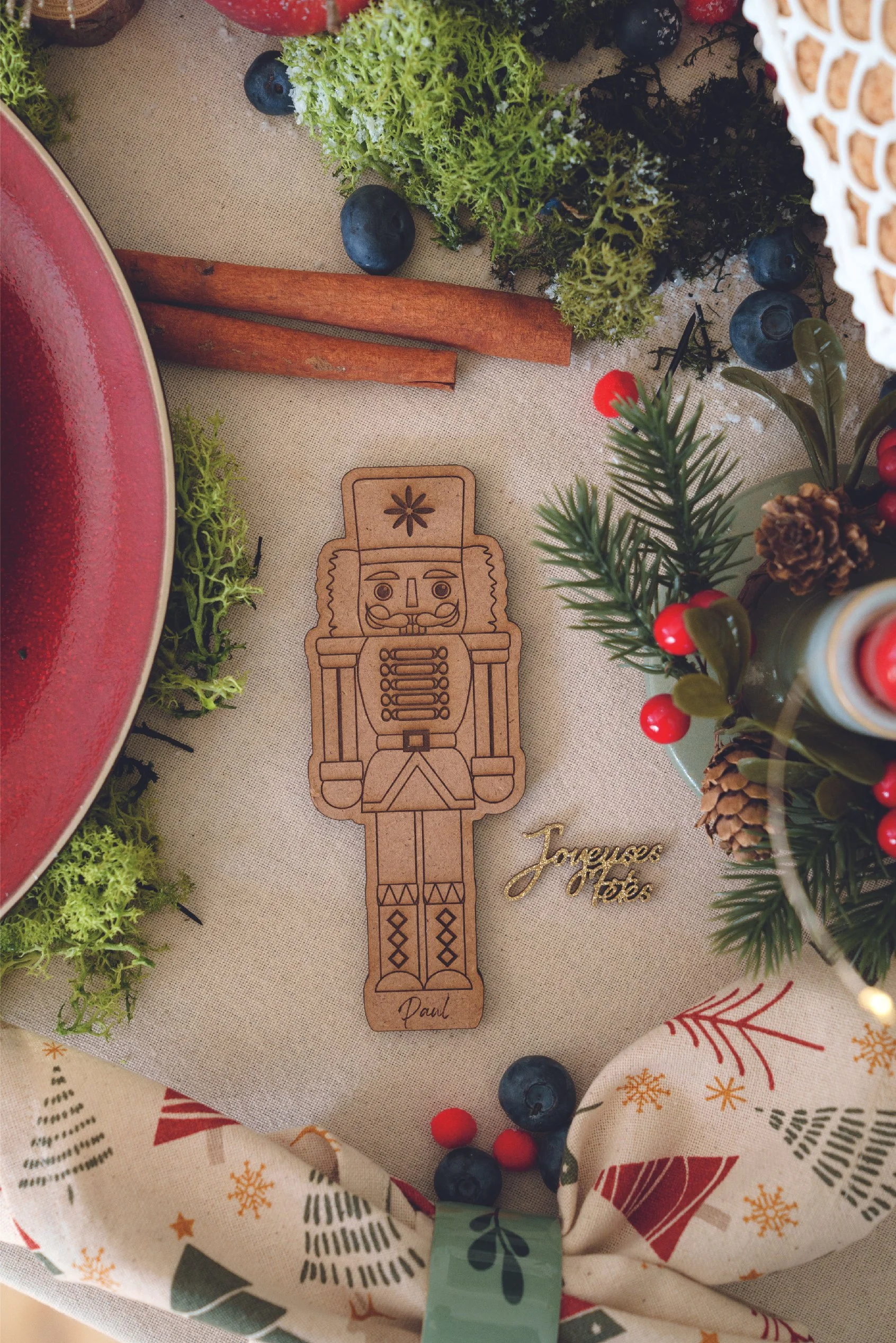 Marque-place “Casse-Noisette” – Gravure personnalisée