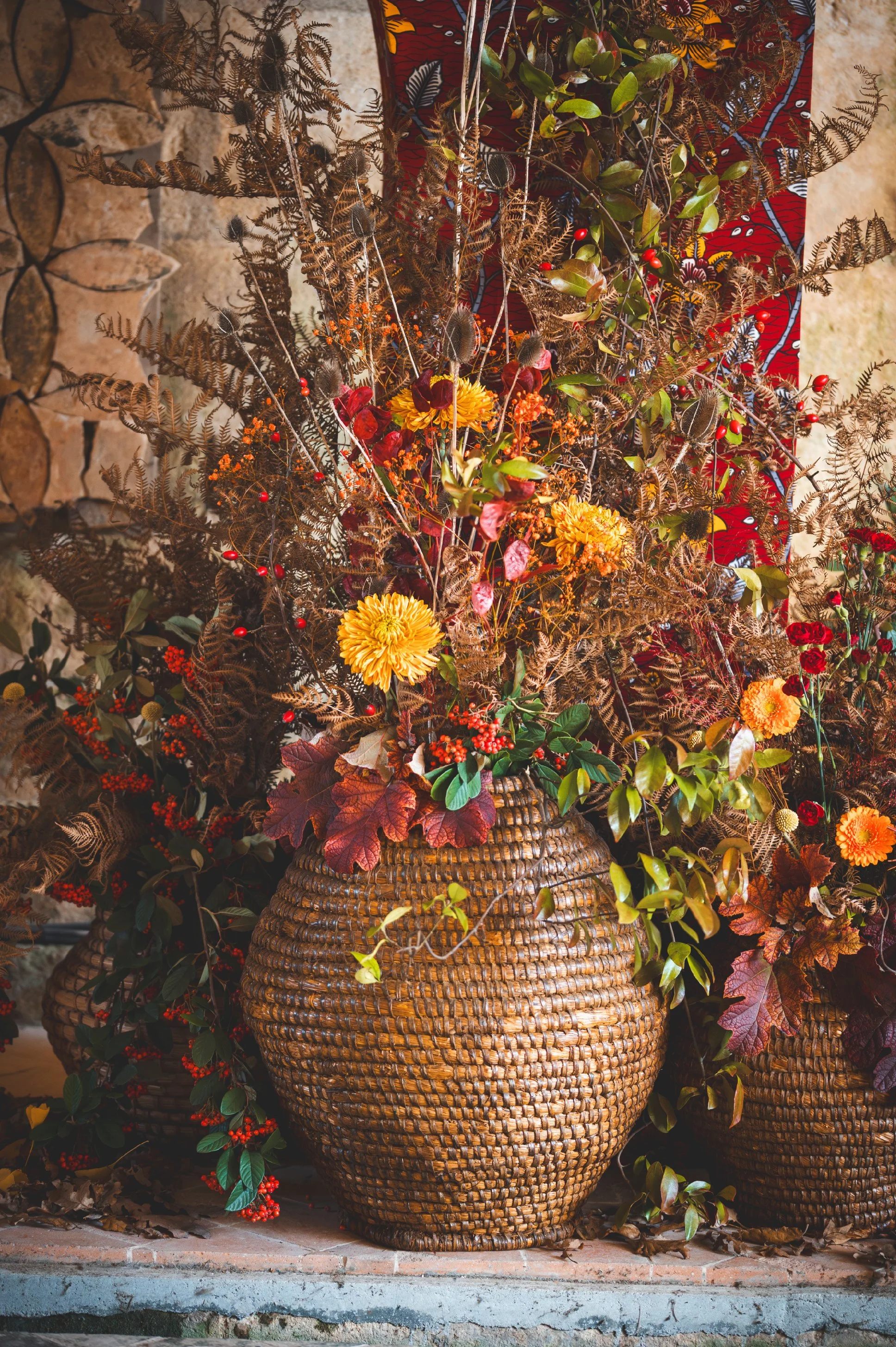 LOT DE 2 PANIERS BOURGNE