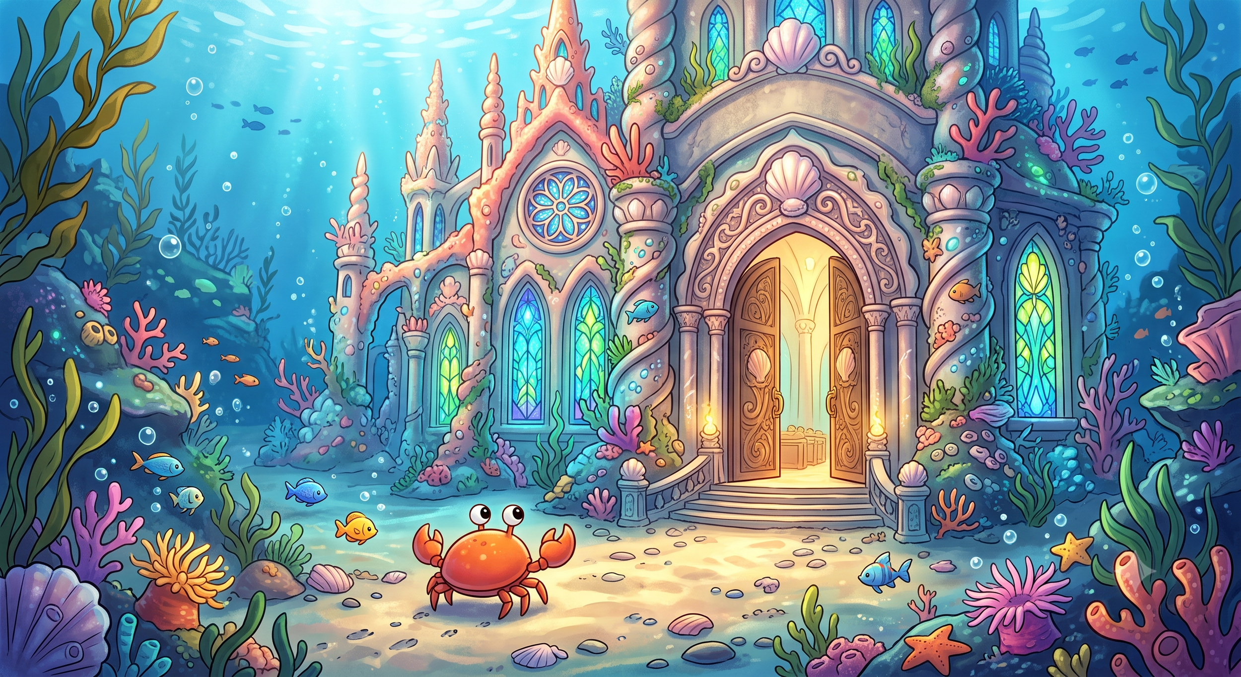 A Crab Walks into a Cathedral…