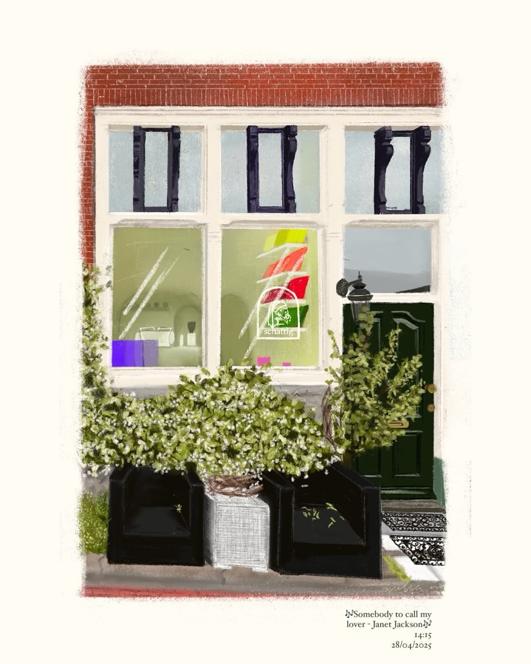 Schattigheid. 
A colourful reinterpretation of this cute minimalist cafe - How it feels to visit Schattig.